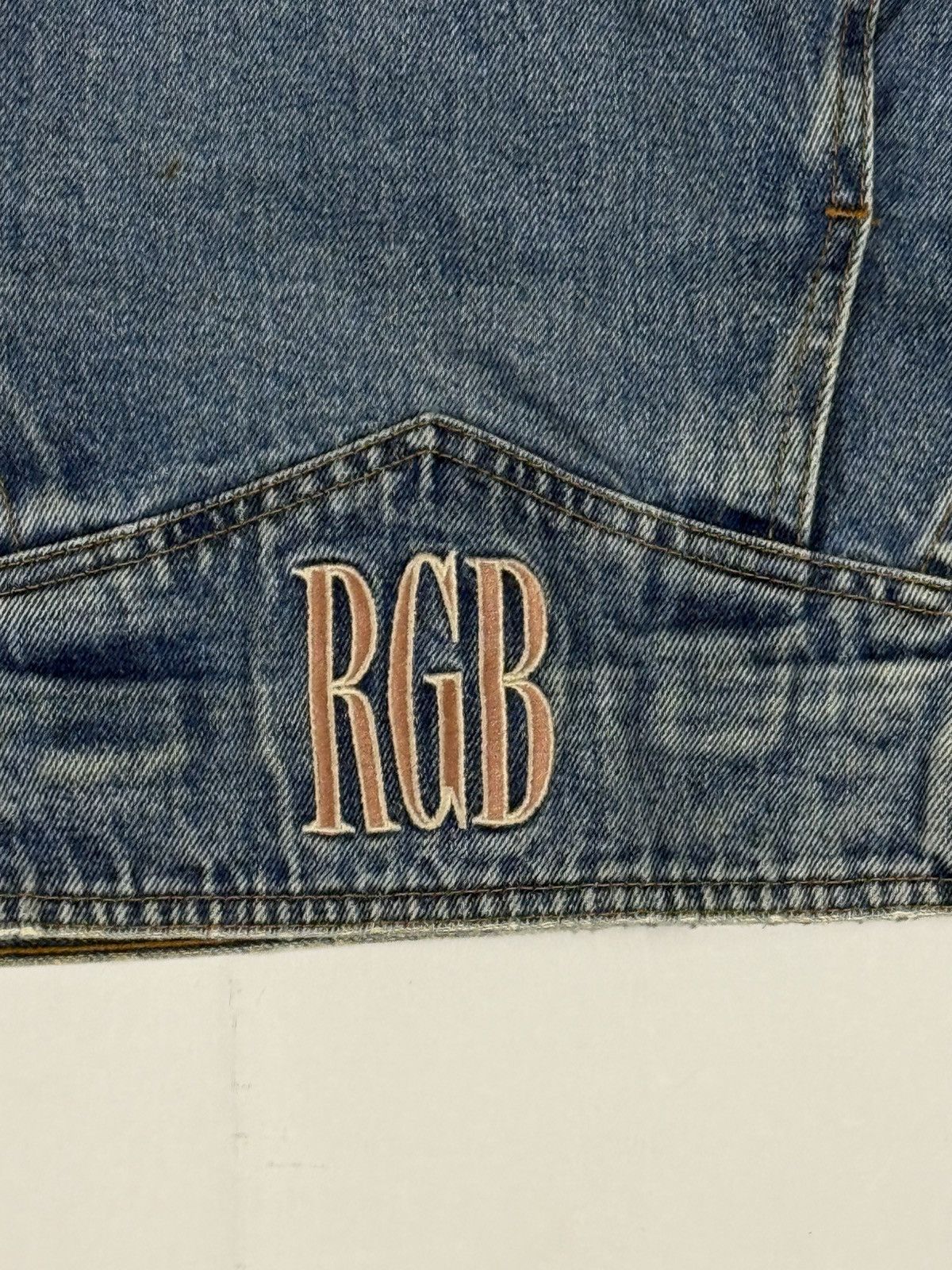 Vintage Vintage RGB RG Browns Denim Jacket Size US L / EU 52-54 / 3 - 5 Thumbnail