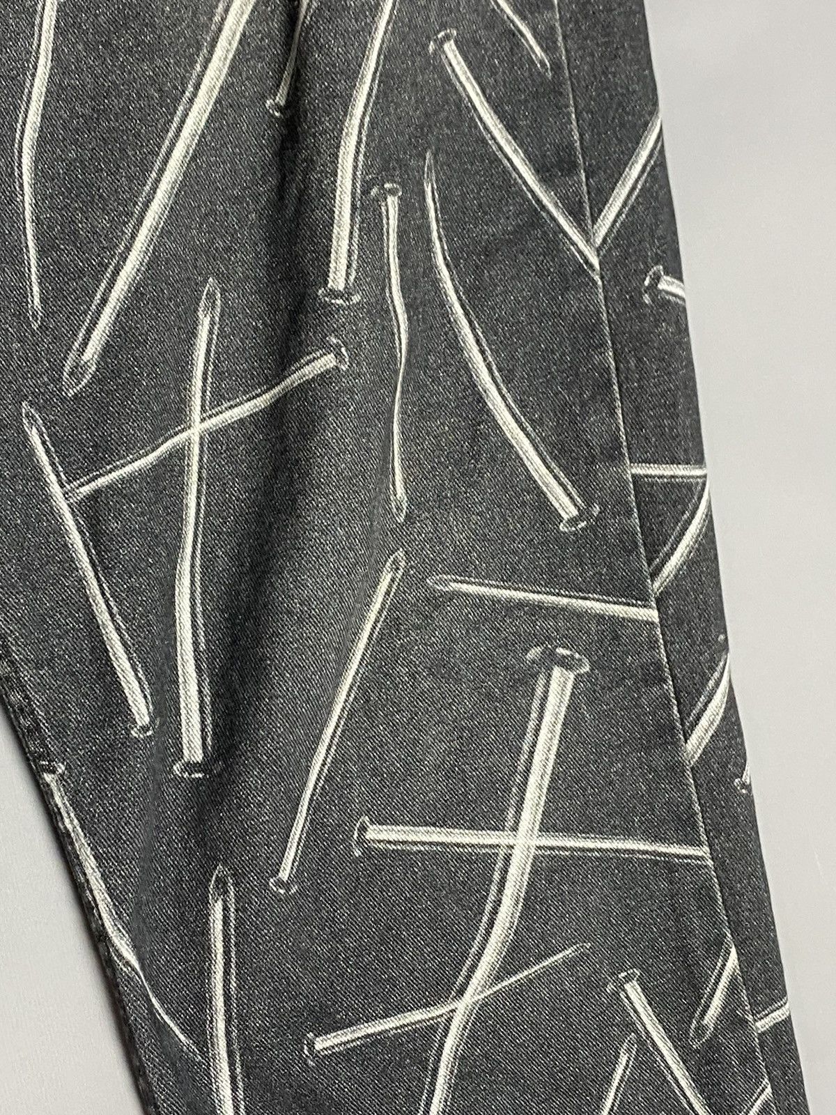 Jaded London Jaded London Jeans W34 Relaxed Fit Faded Black Nail Print Size US 34 / EU 50 - 6 Thumbnail