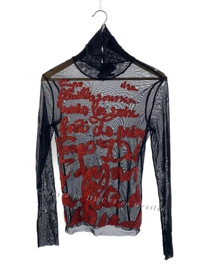 Jean Paul Gaultier SS2002 Jean Paul Gaultier Madonna Eye Mesh Long