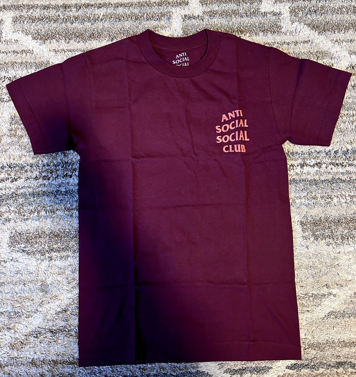 Anti Social Social Club Anti Social Social Club 2-Logo Maroon T-Shirt Size US S / EU 44-46 / 1 - 2 Thumbnail