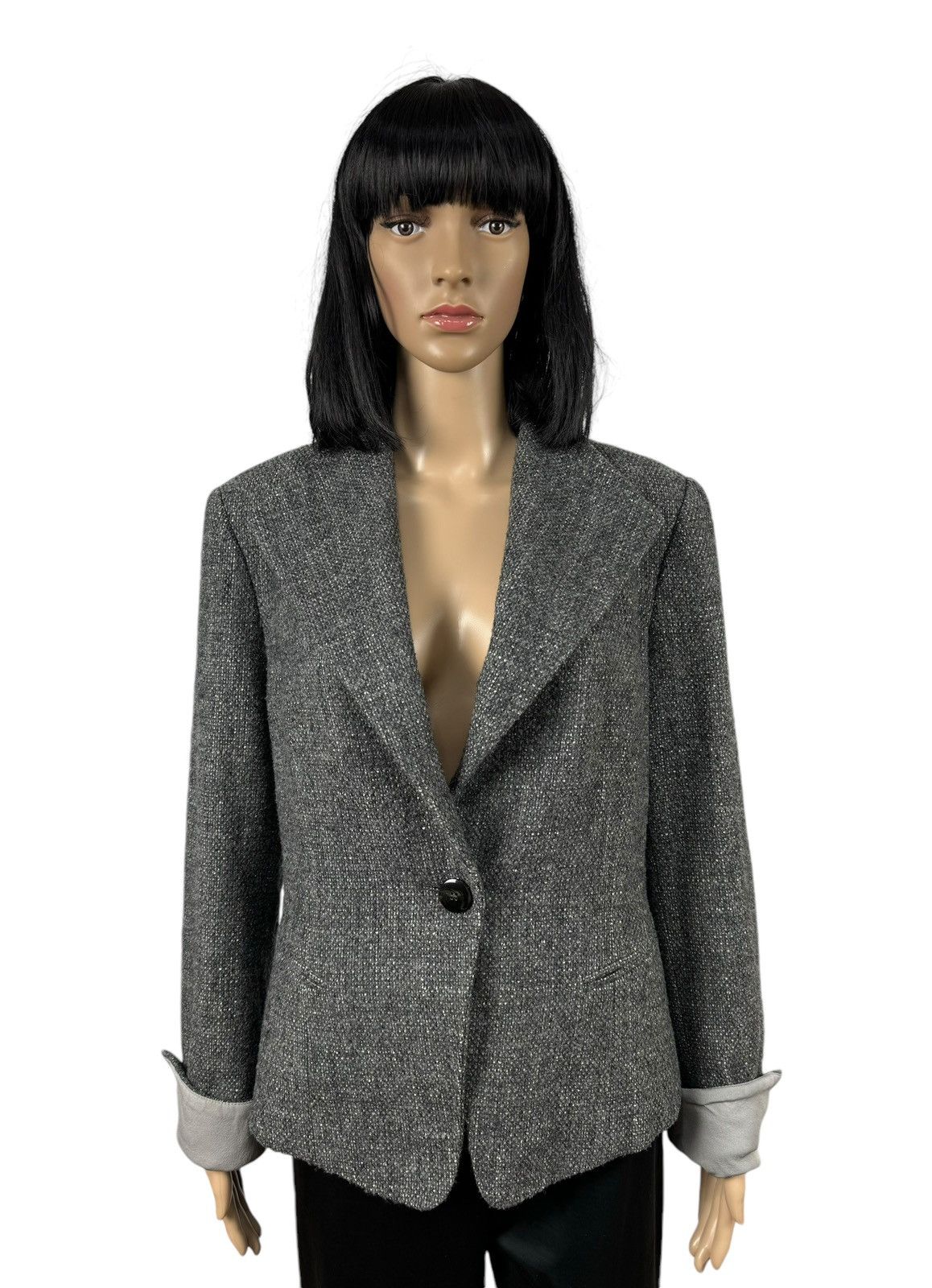 Max Mara Max Mara Lana Wool Tweed Blazer size IT48 US14 Size XL / US 12-14 / IT 48-50 - 1 Thumbnail