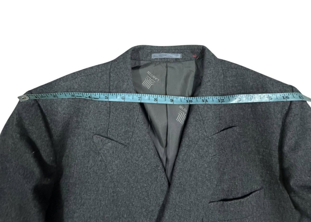 Lanvin Vtg🔥Lanvin Paris Gray Double Breasted Lana Wool Jacket Size 36R - 19 Thumbnail