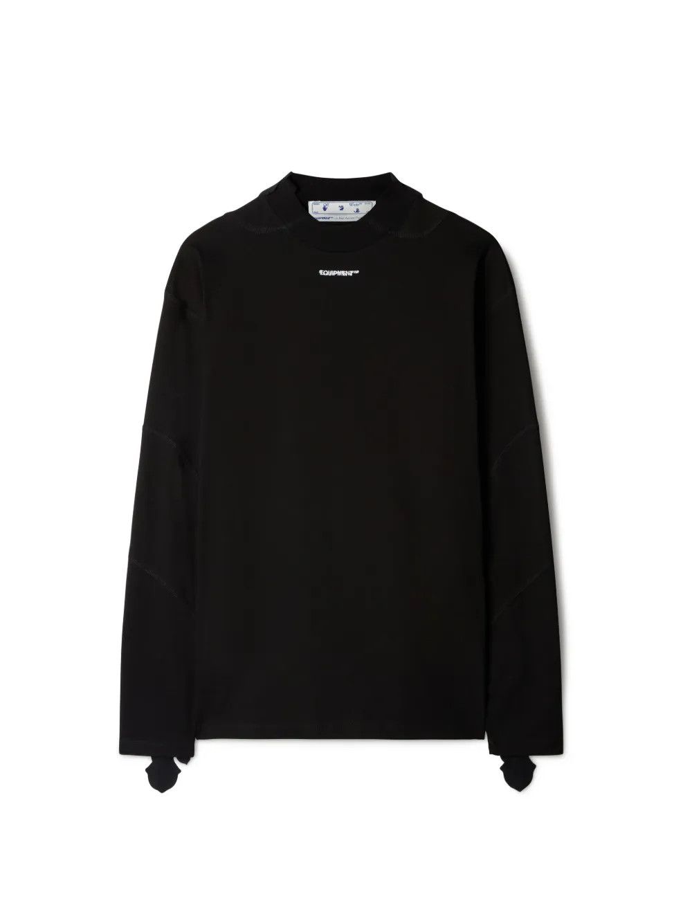 Off-White o1gr1nt0425 Long Sleeves T-Shirt in Black Size US S / EU 44-46 / 1 - 1 Thumbnail