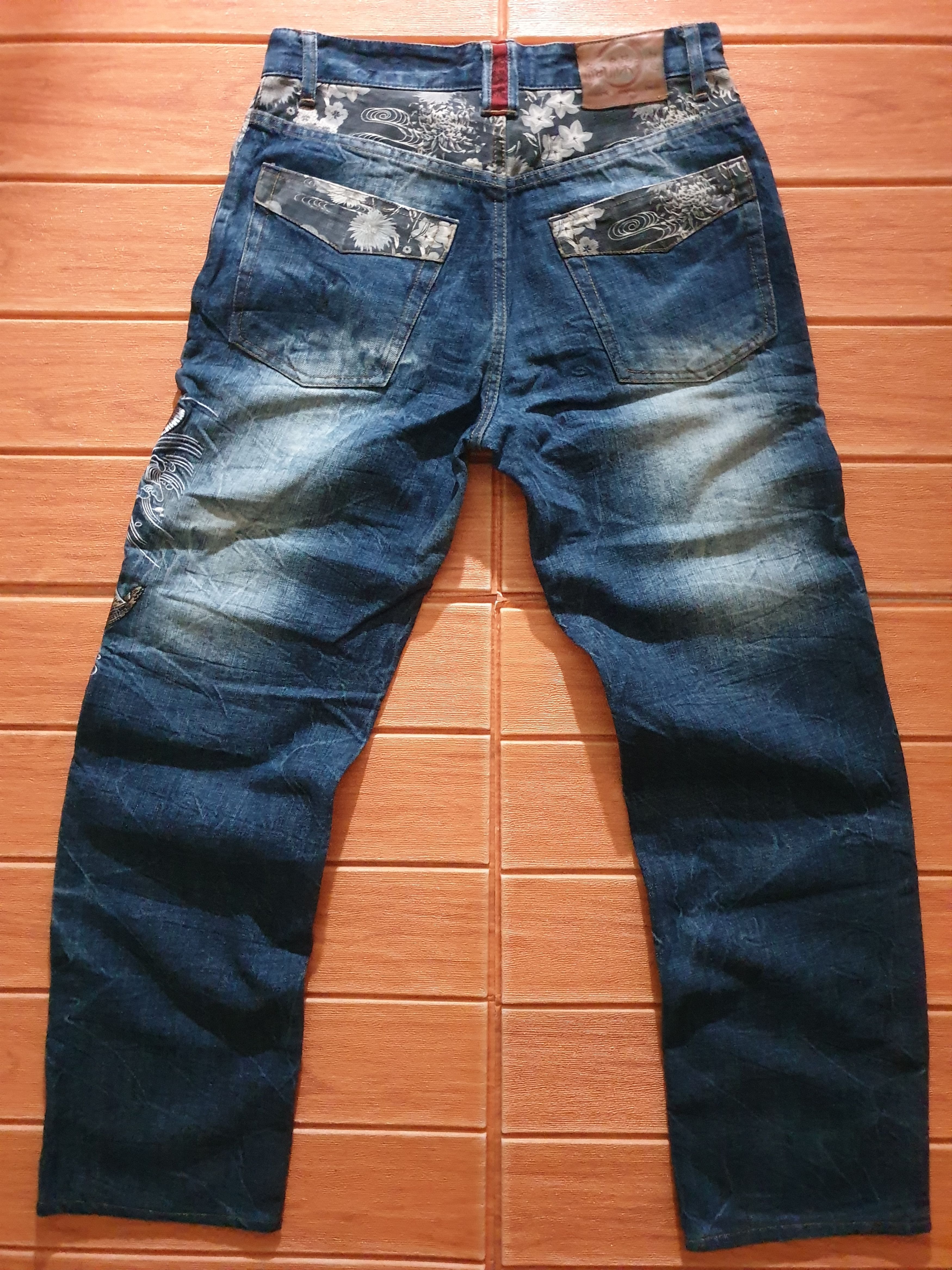 Japanese Brand × PPFM 💥Karakuri tamashi koi fish Japanese brand denim pant Size US 30 / EU 46 - 14 Thumbnail