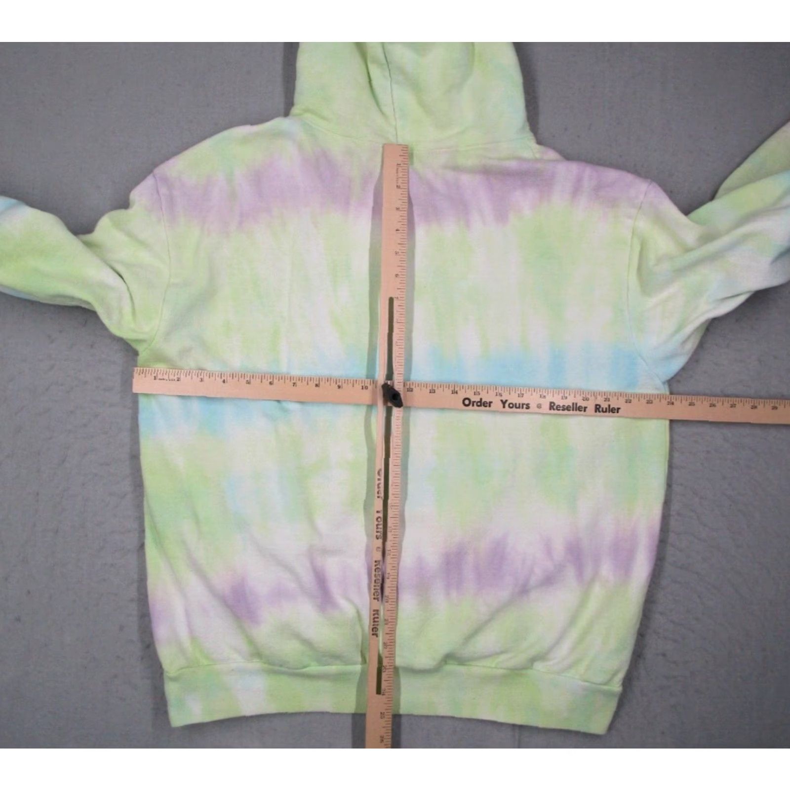 Vintage Melody Ehsani Women's Green Tie Dye Heavyweight Pullover Hoodie Large Long Sleeve 100% Cotton Size L / US 10 / IT 46 - 5 Thumbnail