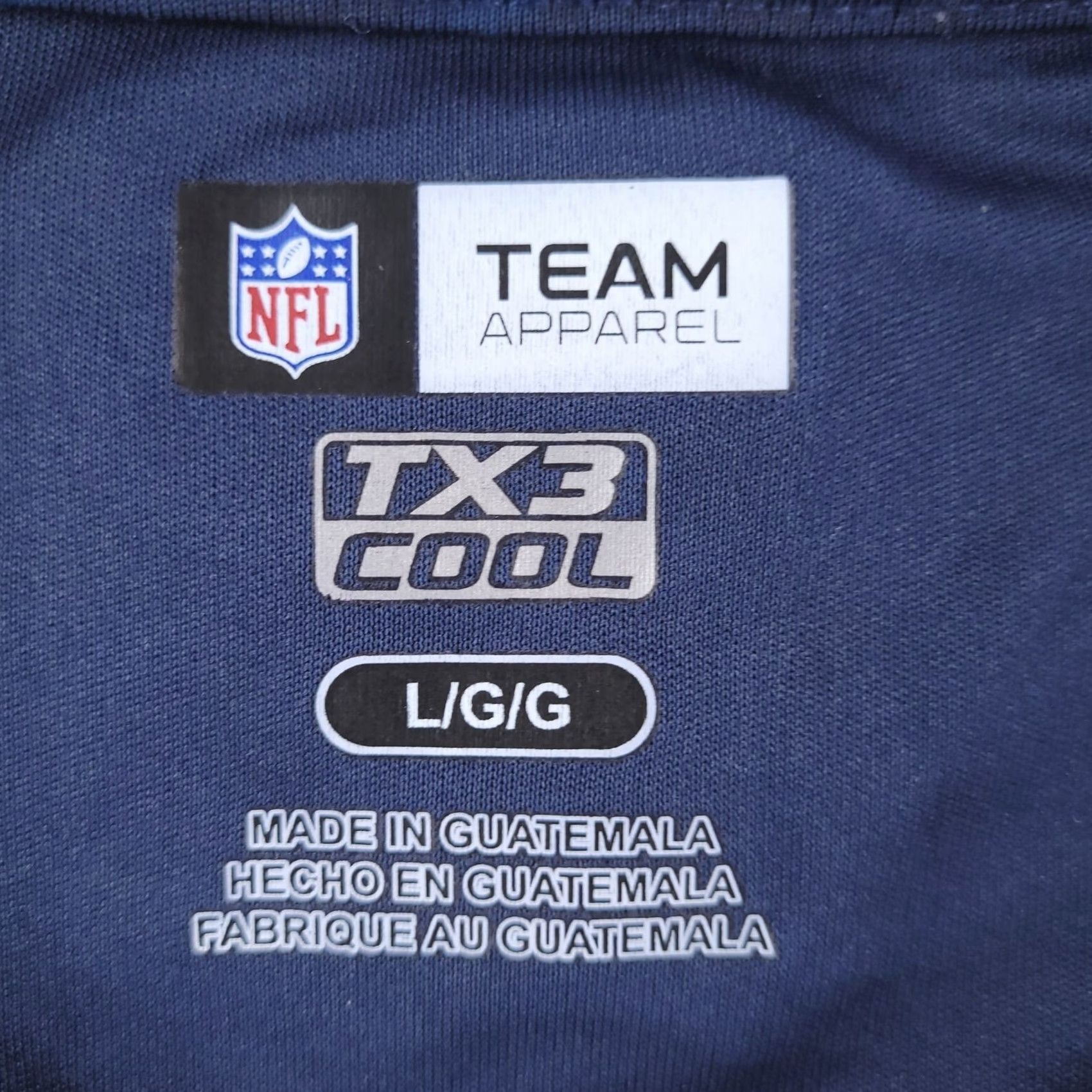 NFL NFL Shirt Mens Large Patriots TX3 Cool Short Sleeve Performance Gym Running Size US L / EU 52-54 / 3 - 3 Thumbnail
