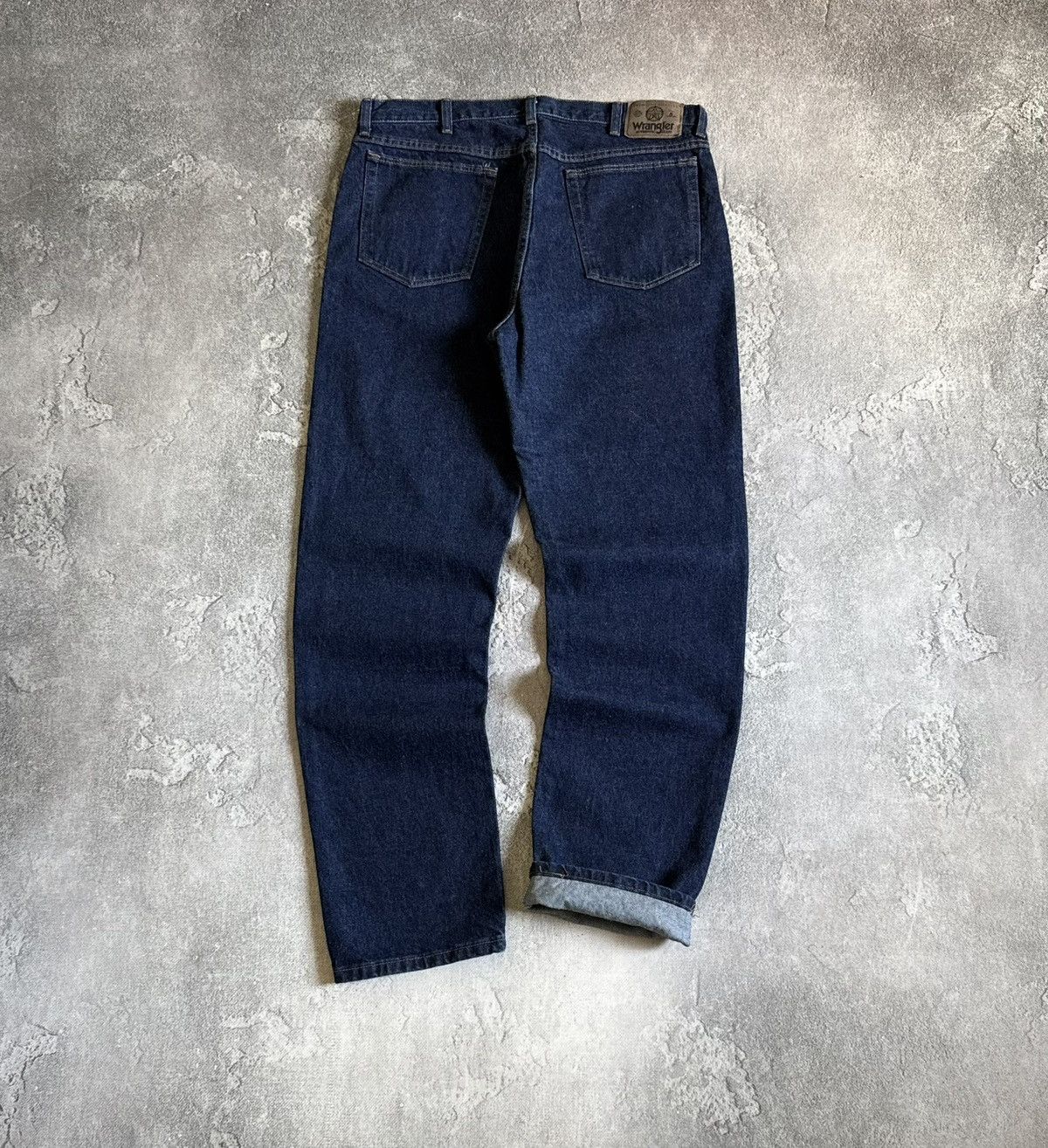 Wrangler Wrangler 36/32 dark blue denim pants jeans trousers casual Size US 36 / EU 52 - 1 Thumbnail