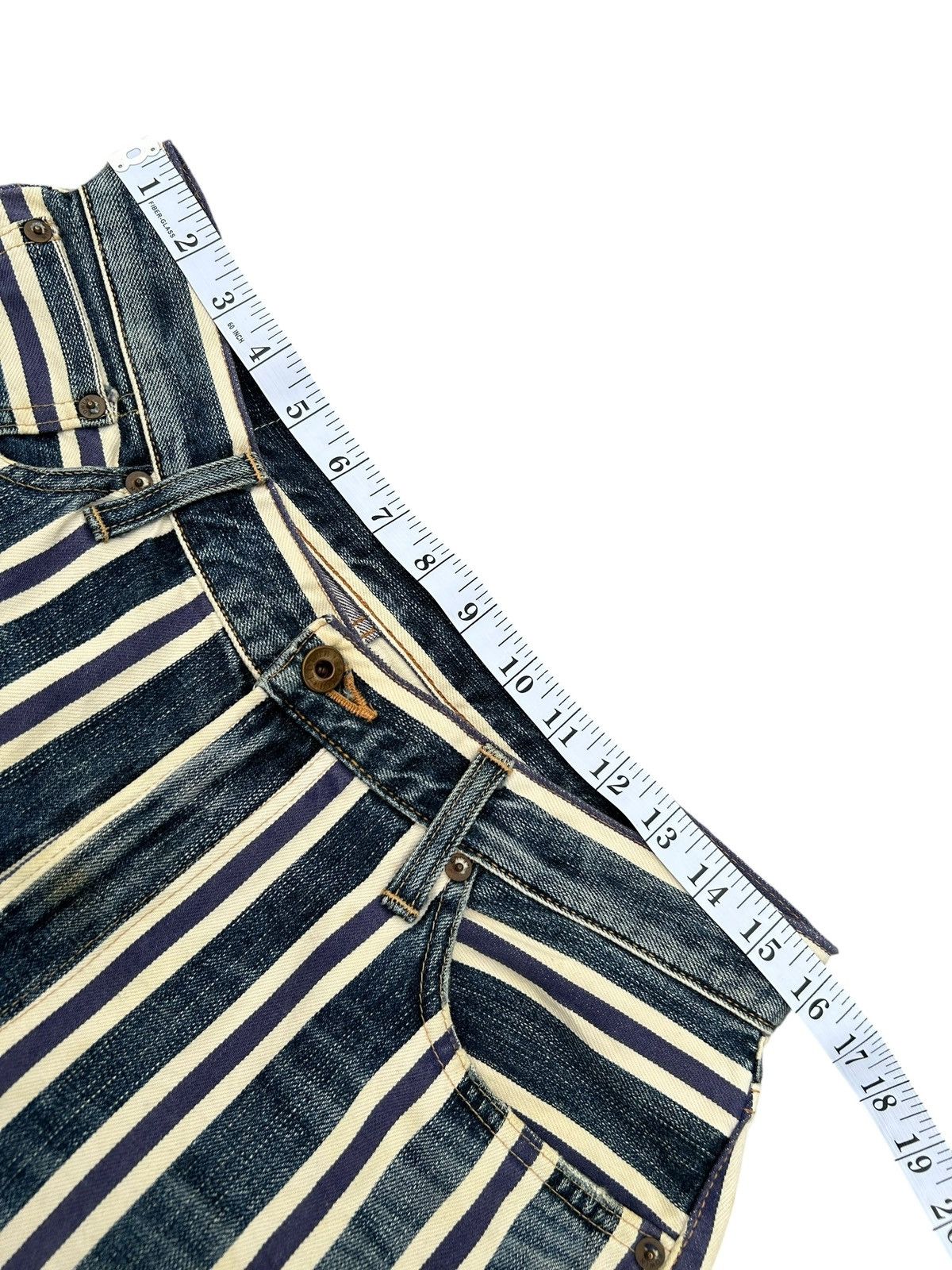 Kapital Vintage Edwin 505 Selvedge Stripe Japanese Denim Jeans Size US 32 / EU 48 - 12 Thumbnail