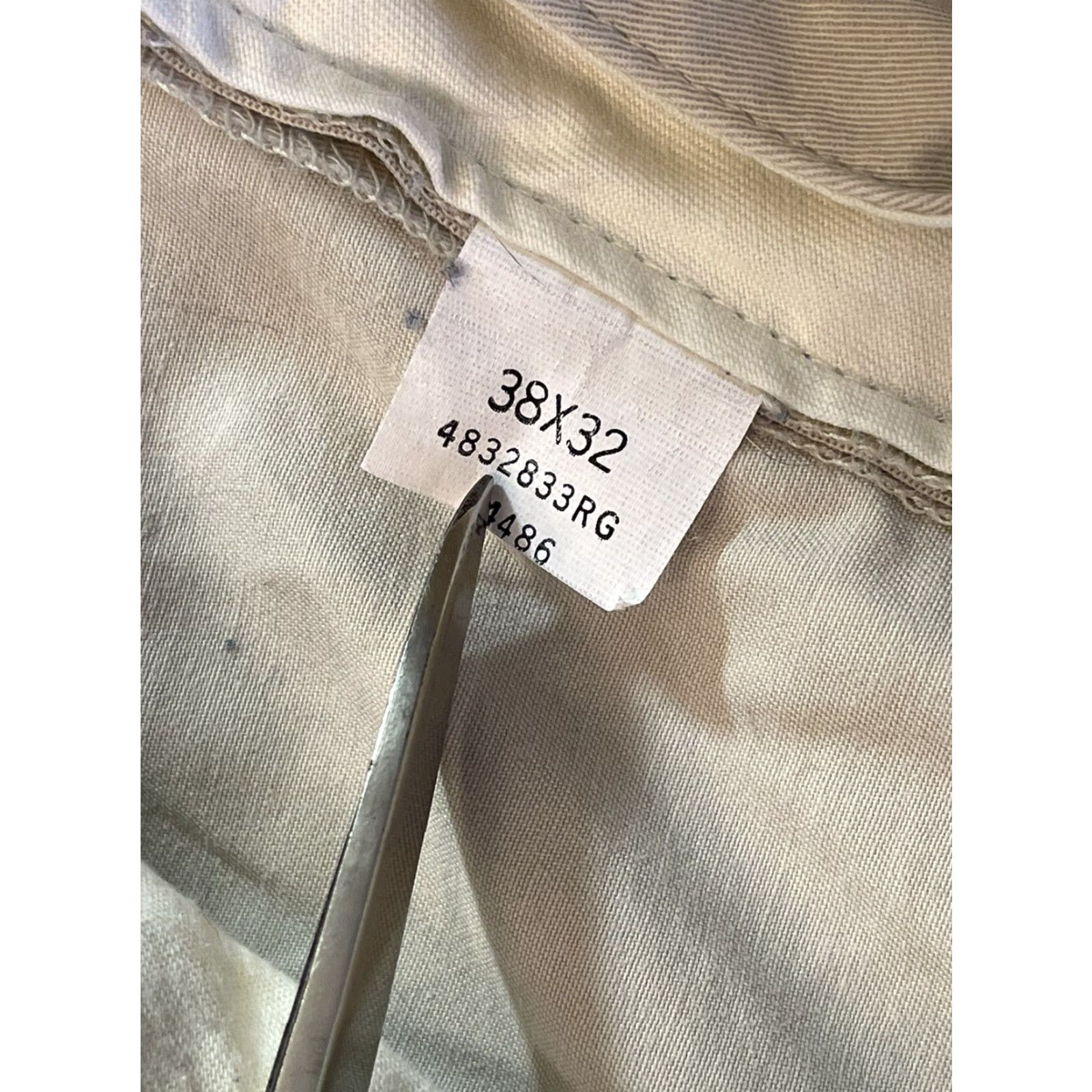Polo Ralph Lauren VINTAGE Polo Ralph Lauren Chino Pants Mens 38x32 Beige Pleated Classic 90s Size US M / EU 48-50 / 2 - 3 Thumbnail