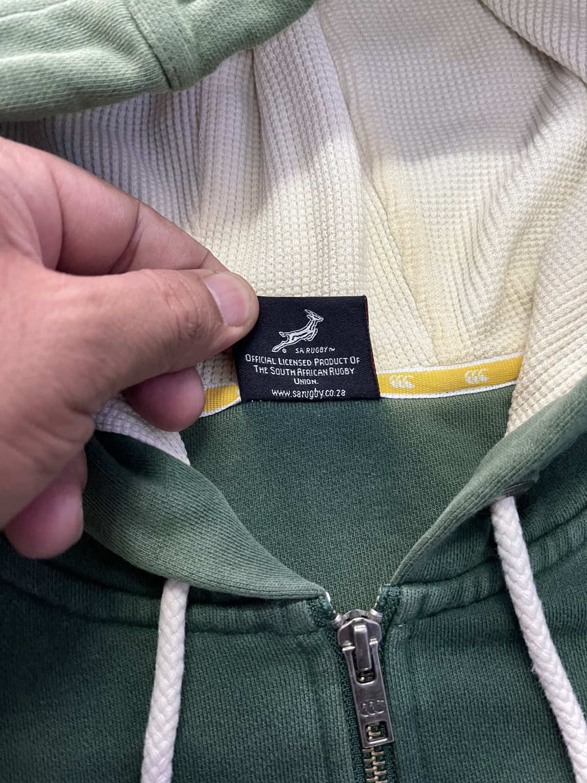 Canterbury of New Zealand VINTAGE CANTERBURY SOUTH AFRICA RUGBY ZIPPER UP VERY RARE Size US L / EU 52-54 / 3 - 6 Thumbnail