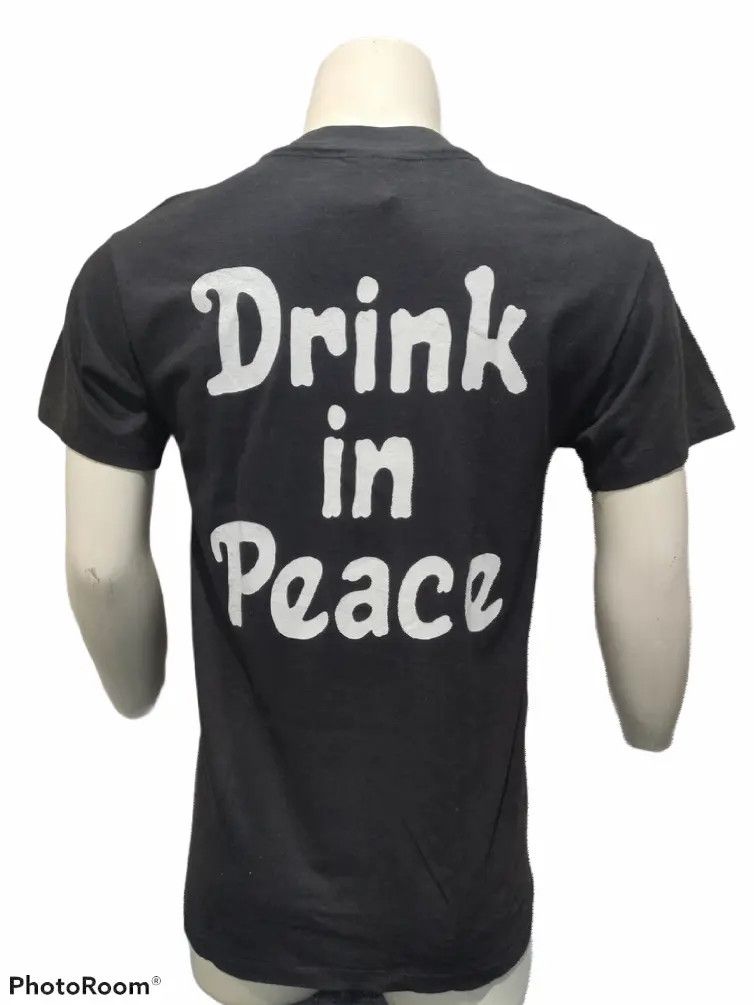 Vintage Vintage 80's black death vodka tee Size US M / EU 48-50 / 2 - 2 Thumbnail
