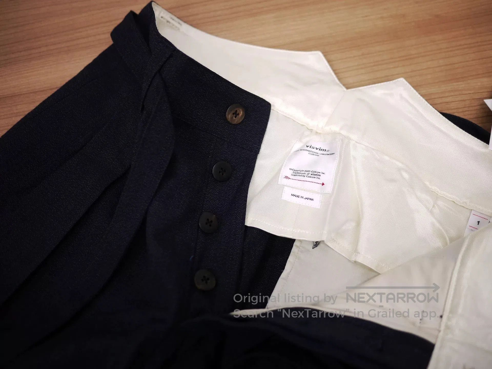 Visvim navy visvim hakama pants for men. Size US 30 / EU 46 - 5 Thumbnail