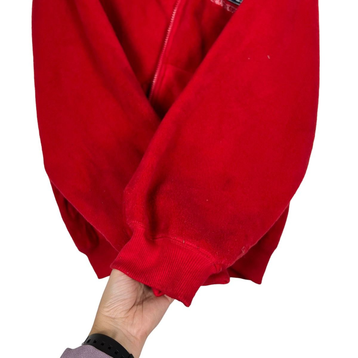 Tommy Hilfiger 🔥 VINTAGE 90s TOMMY HILFIGER ANORAK FLEECE HOODIES BOMBER Size US L / EU 52-54 / 3 - 14 Thumbnail
