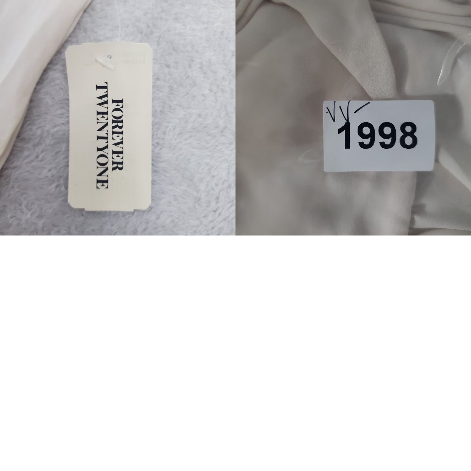 Forever 21 Forever 21 Top Women L Cream Button Up Blouse Academia Neutral Minimalist Office Shirt Size L / US 10 / IT 46 - 9 Thumbnail