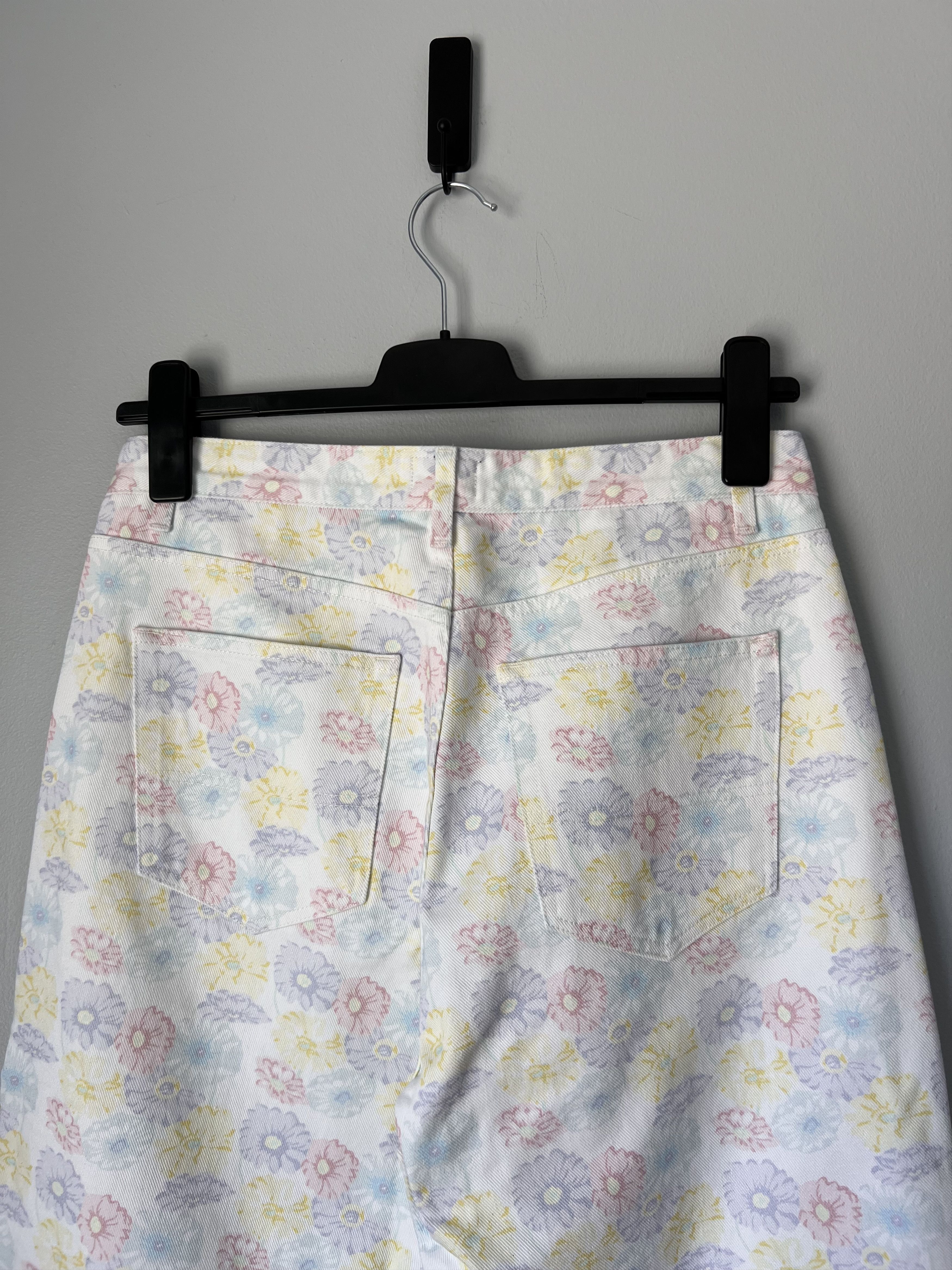 Noah Floral Pleated Jeans In White, Men's (Size 32) — image 5 of 6