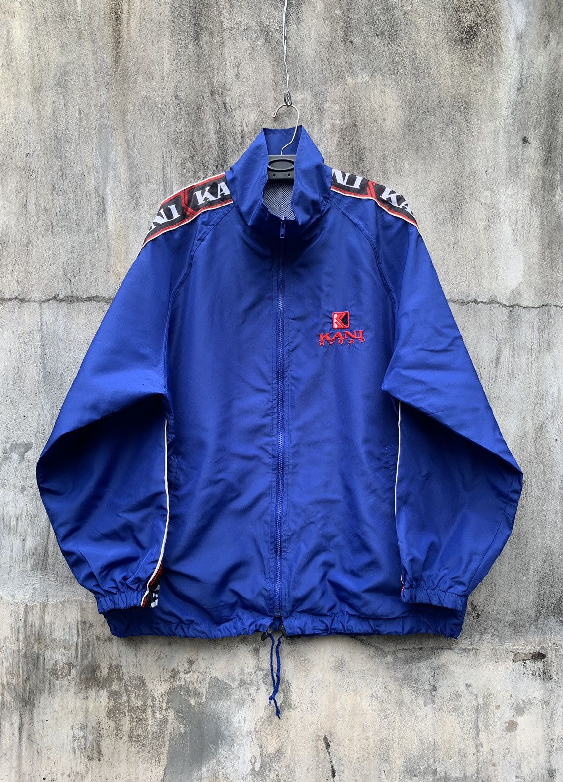 Karl Kani Vintage 90s Karl Kani Sport Taped Windbreaker Jacket Hip Hop Size US L / EU 52-54 / 3 - 3 Thumbnail