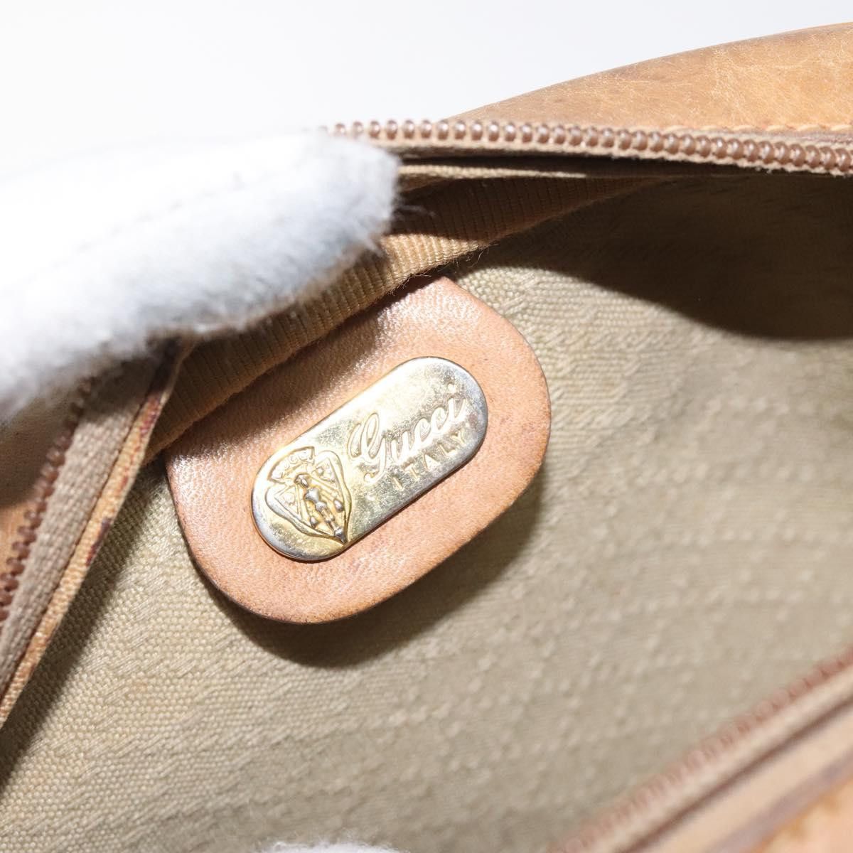 Gucci GUCCI Micro GG Supreme Shoulder Bag Pvc Beige Gold Size ONE SIZE - 17 Thumbnail