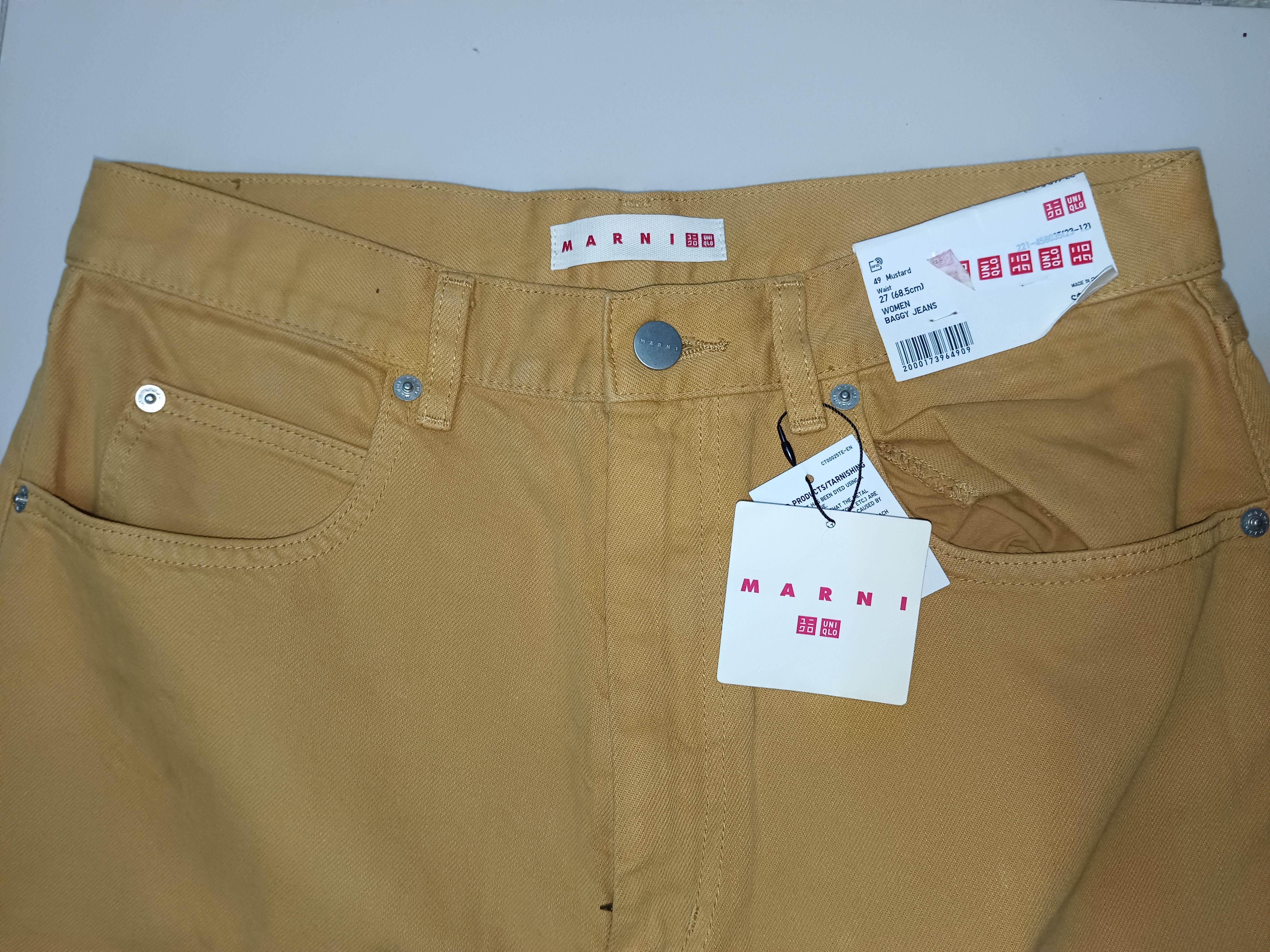 Japanese Brand × Marni Marni Uniqlo high-rise wide leg/baggy jeans Size US 28 / EU 44 - 8 Thumbnail