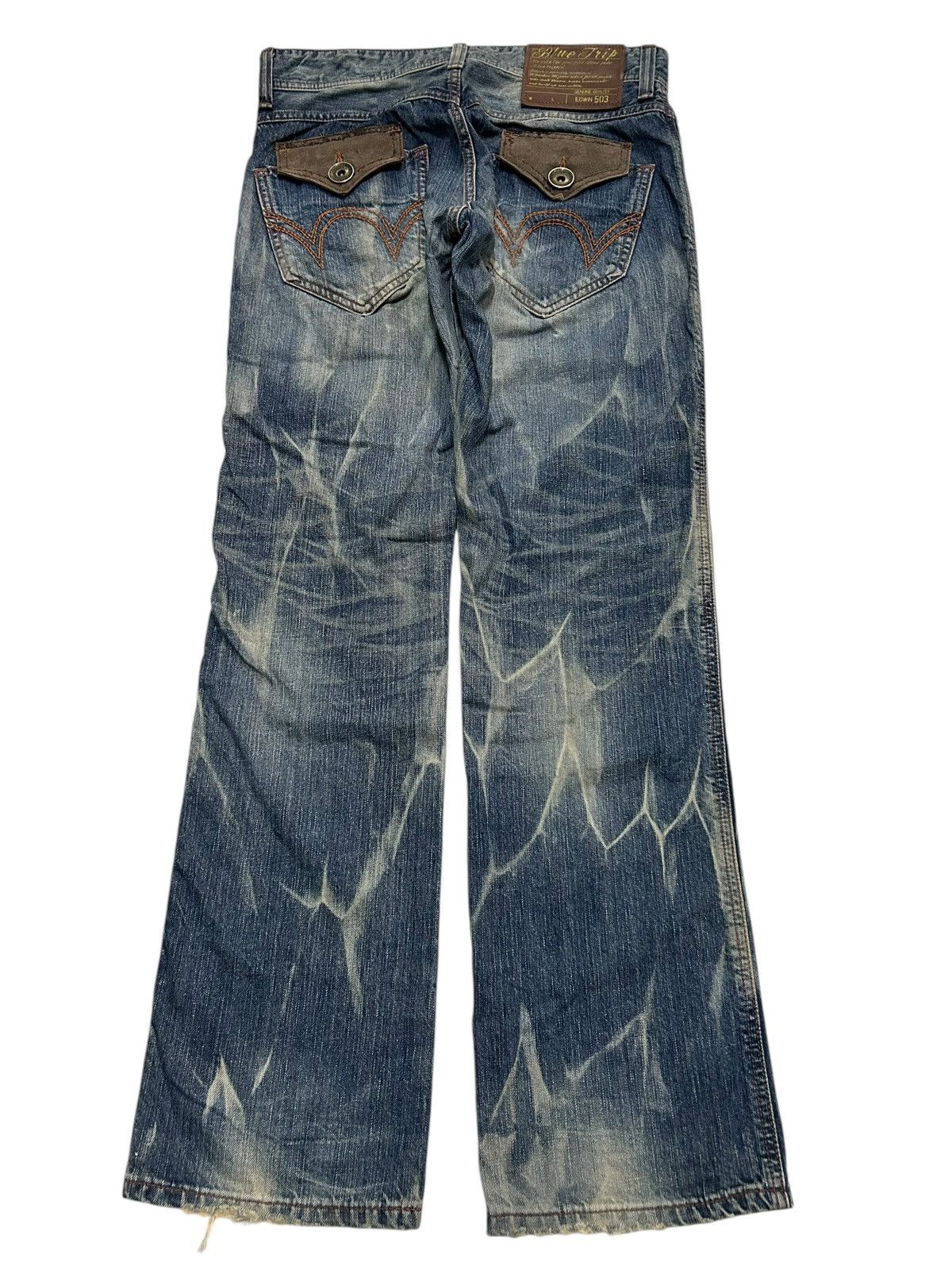Edwin × If Six Was Nine × Kapital Rare Edwin Blue Trip Mud Wash Denim Jeans☠️☠️ Size US 31 - 4 Thumbnail