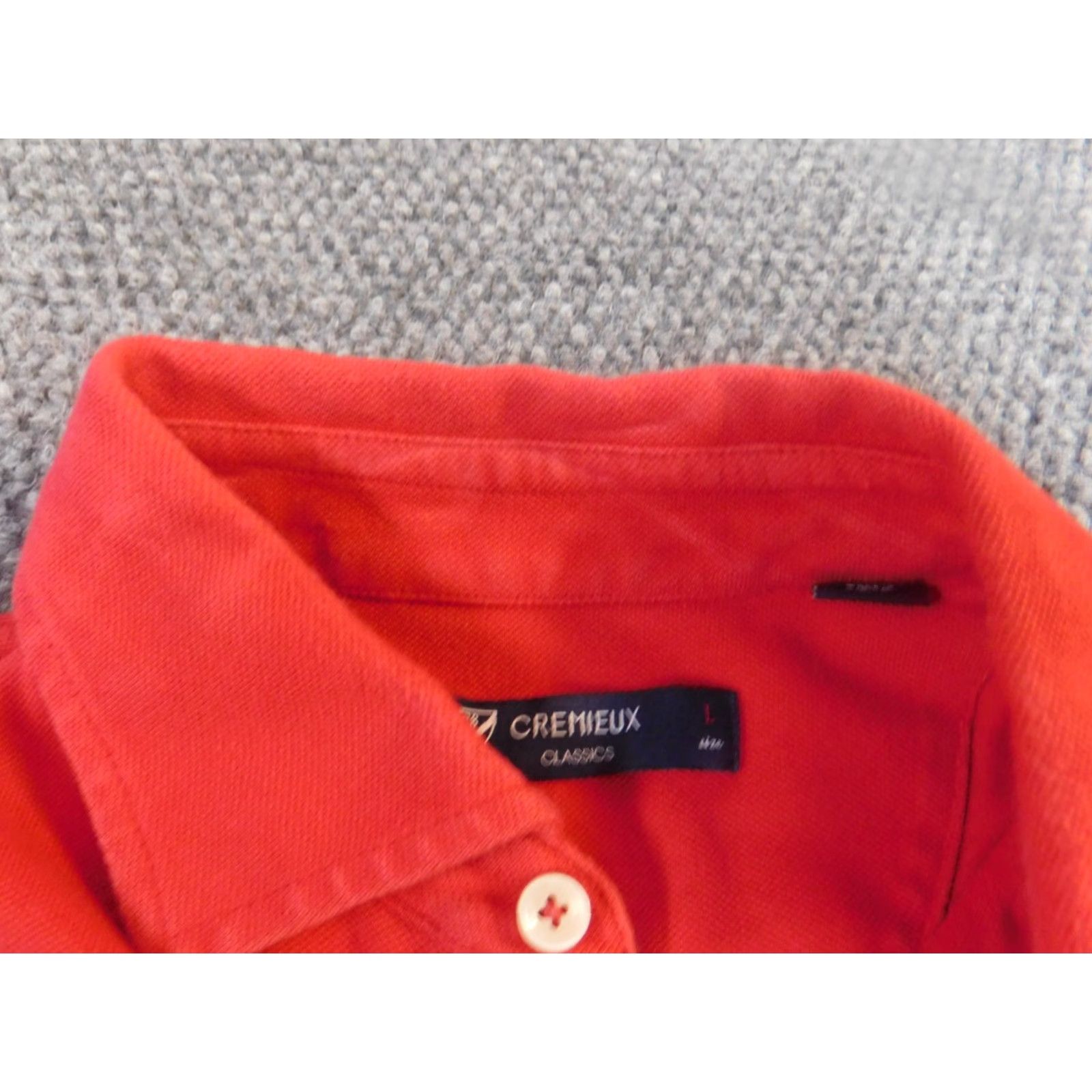 Cremieux Cremieux Polo Shirt Mens Large Red Classic Collared Short Sleeve Golf Breathable 100% Cotton Logo Size US L / EU 52-54 / 3 - 4 Thumbnail