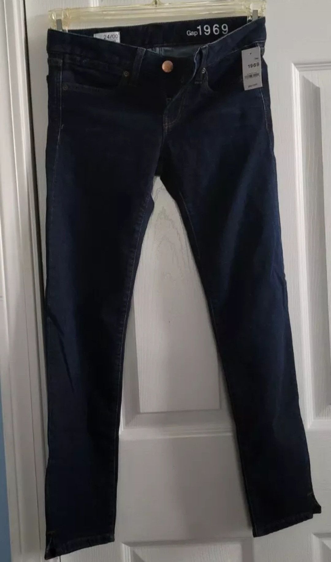 Gap New With Tags GAP Dark Wash Always Skinny 1969 Jeans 24/00 Size 24" / US 00 / IT 34 - 2 Thumbnail