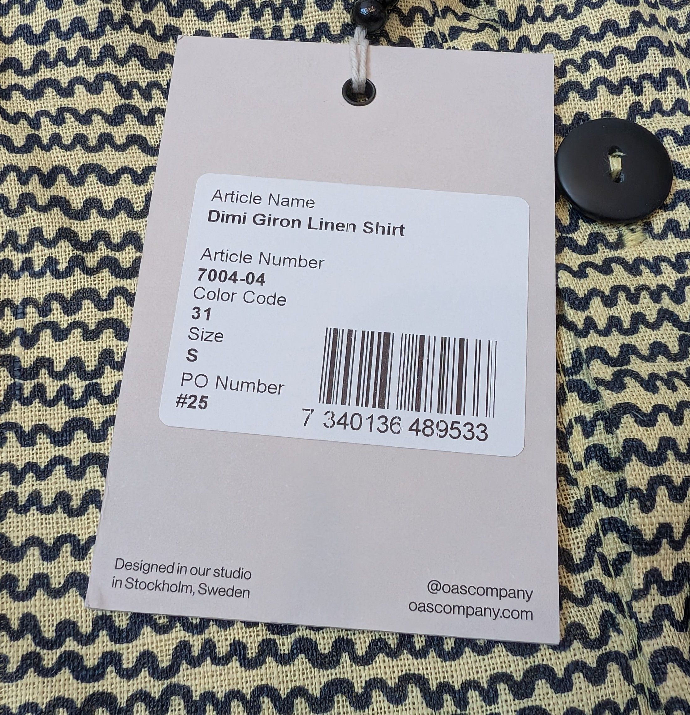 OAS NWT OAS Dimi Giron 100% Linen Popover Shirt Made in Portugal Size US S / EU 44-46 / 1 - 4 Thumbnail