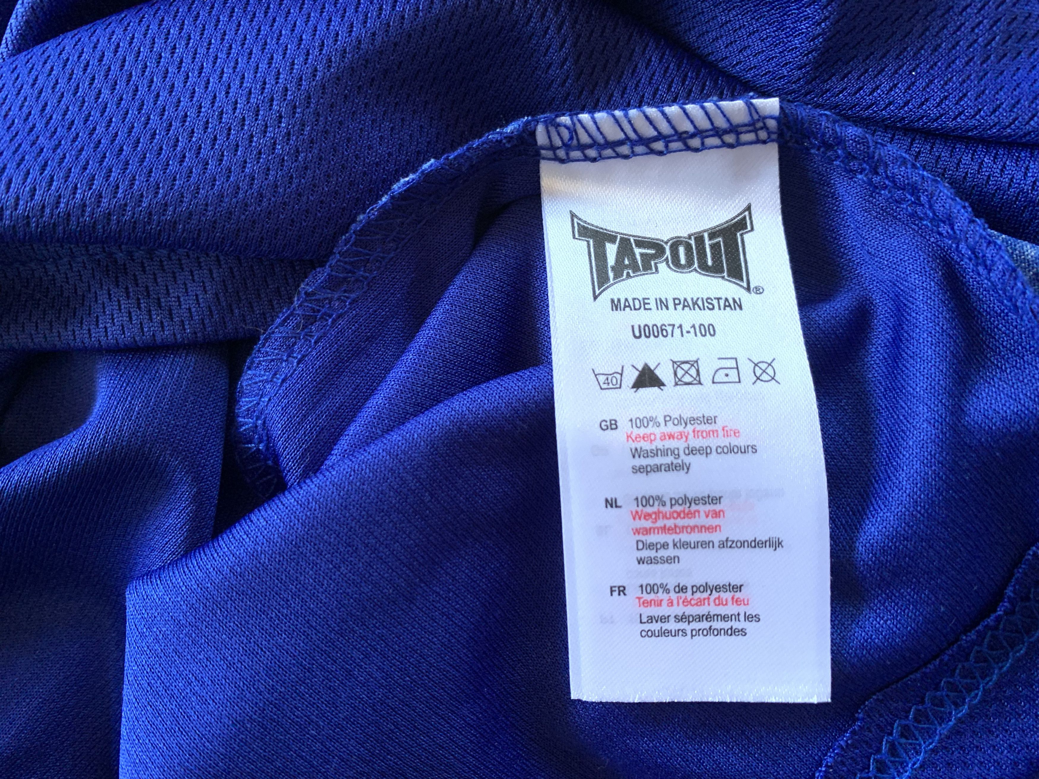 Sports Specialties × Tapout Tapout Mini Logo Blue Training T Shirt Size US S / EU 44-46 / 1 - 7 Thumbnail