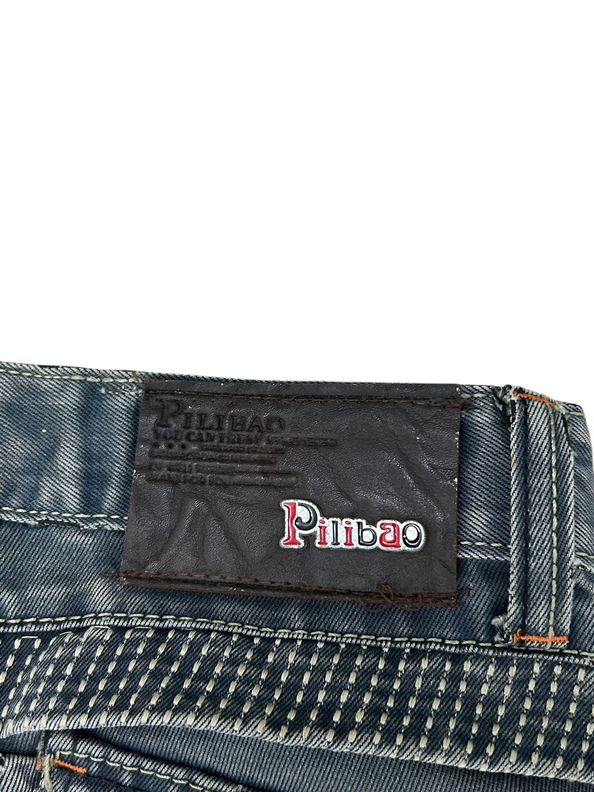 GOSTAR DE FUGA × Hysteric Glamour × Japanese Brand Pilibao Japan Made Biker Jean Multipocket Distressed Padded Size US 31 - 19 Thumbnail