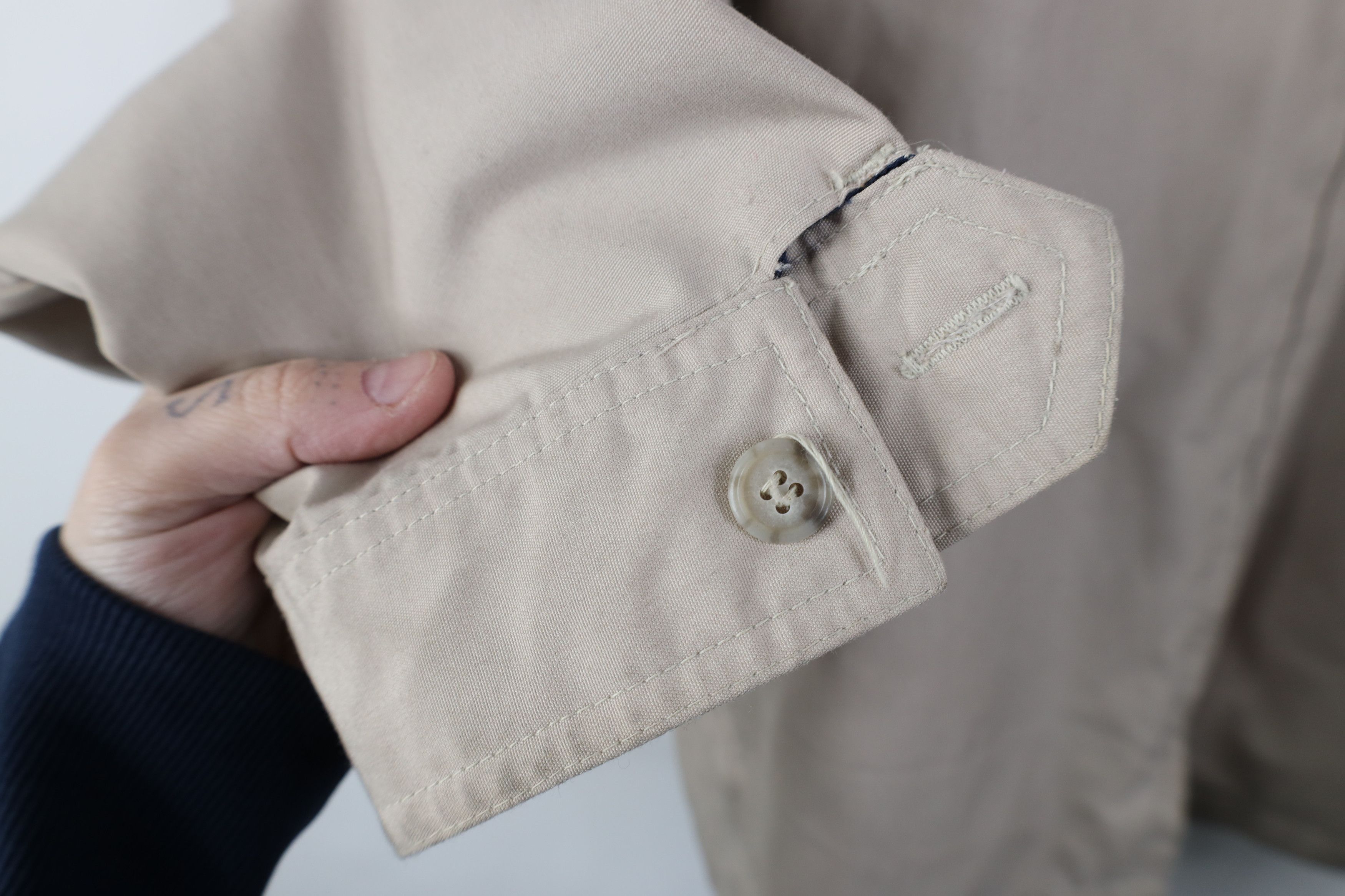 Vintage Vintage 70s Streetwear Full Zip Racer Bomber Jacket Beige Size US XXL / EU 58 / 5 - 8 Thumbnail