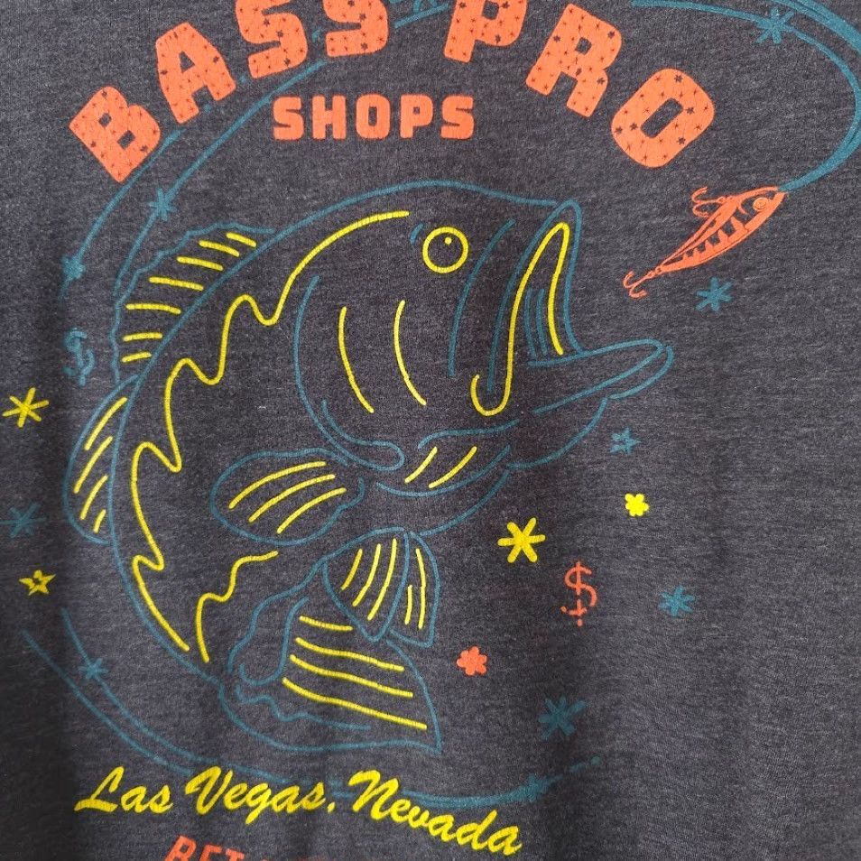 Bass Pro Shops Bass Pro Shops T Shirt Mens Size Medium Gray Las Vegas Bet Your Bass Souvenir Shirt Mens Gray Fishing Hunting 90s? Size US M / EU 48-50 / 2 - 5 Thumbnail