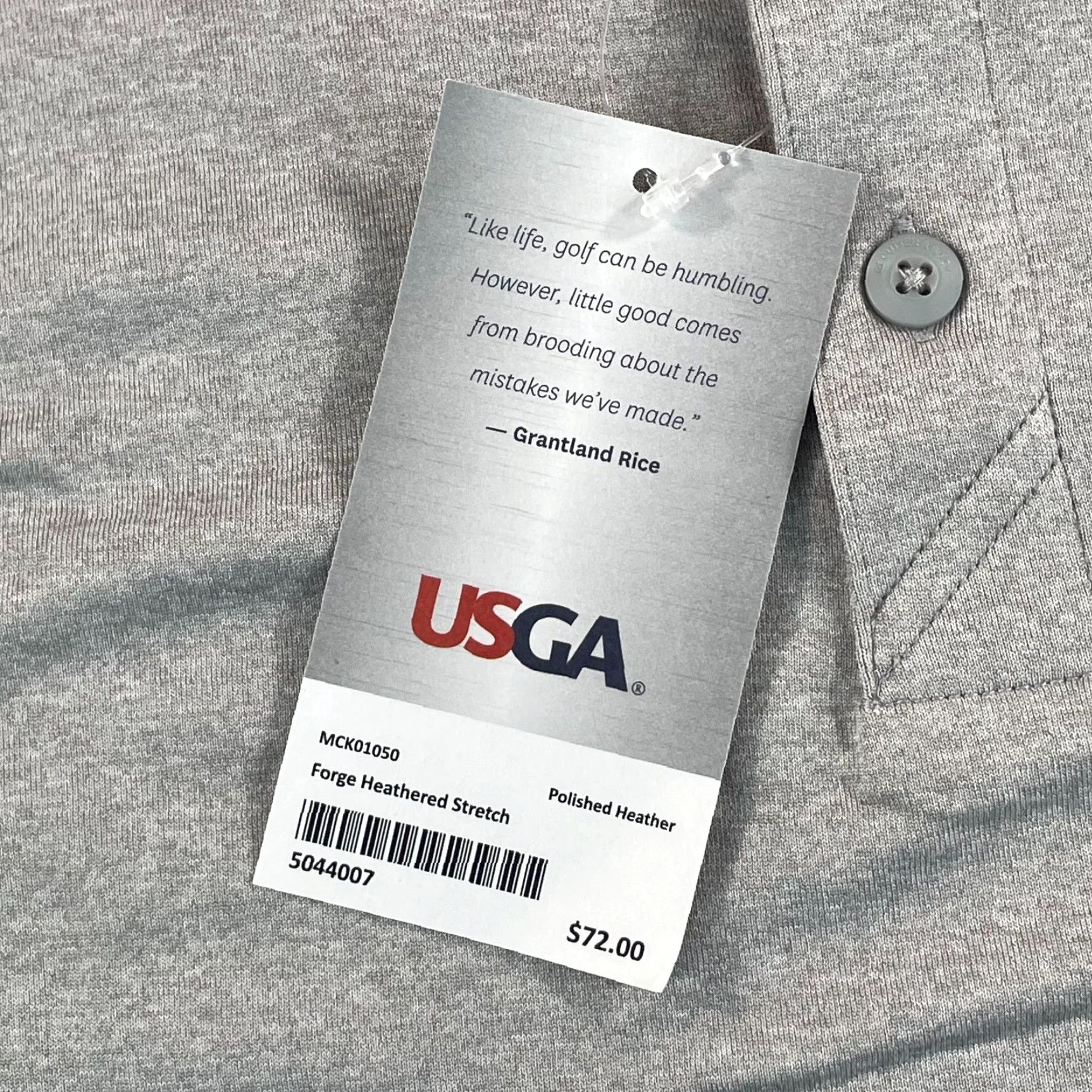 Cutter & Buck Cutter & Buck Polo Shirt Men M Grey U.S. Open LACC 123rd NWT Performance Short Sleeve Golf Size US M / EU 48-50 / 2 - 4 Thumbnail