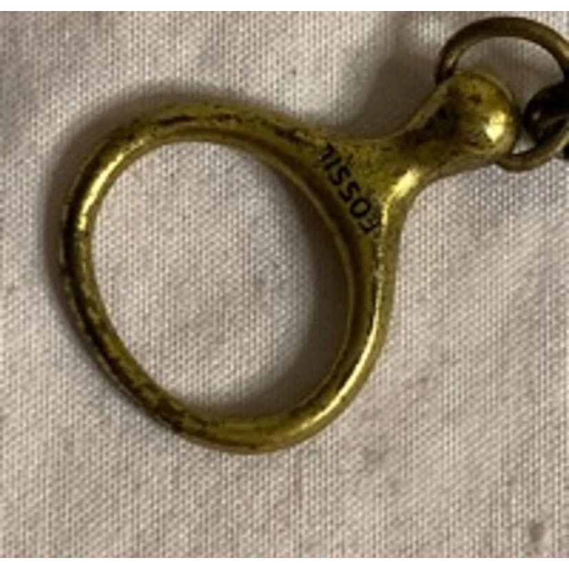 Fossil Vintage Y2K Fossil Brass Tone Toggle Charm Bracelet Size ONE SIZE - 7 Thumbnail