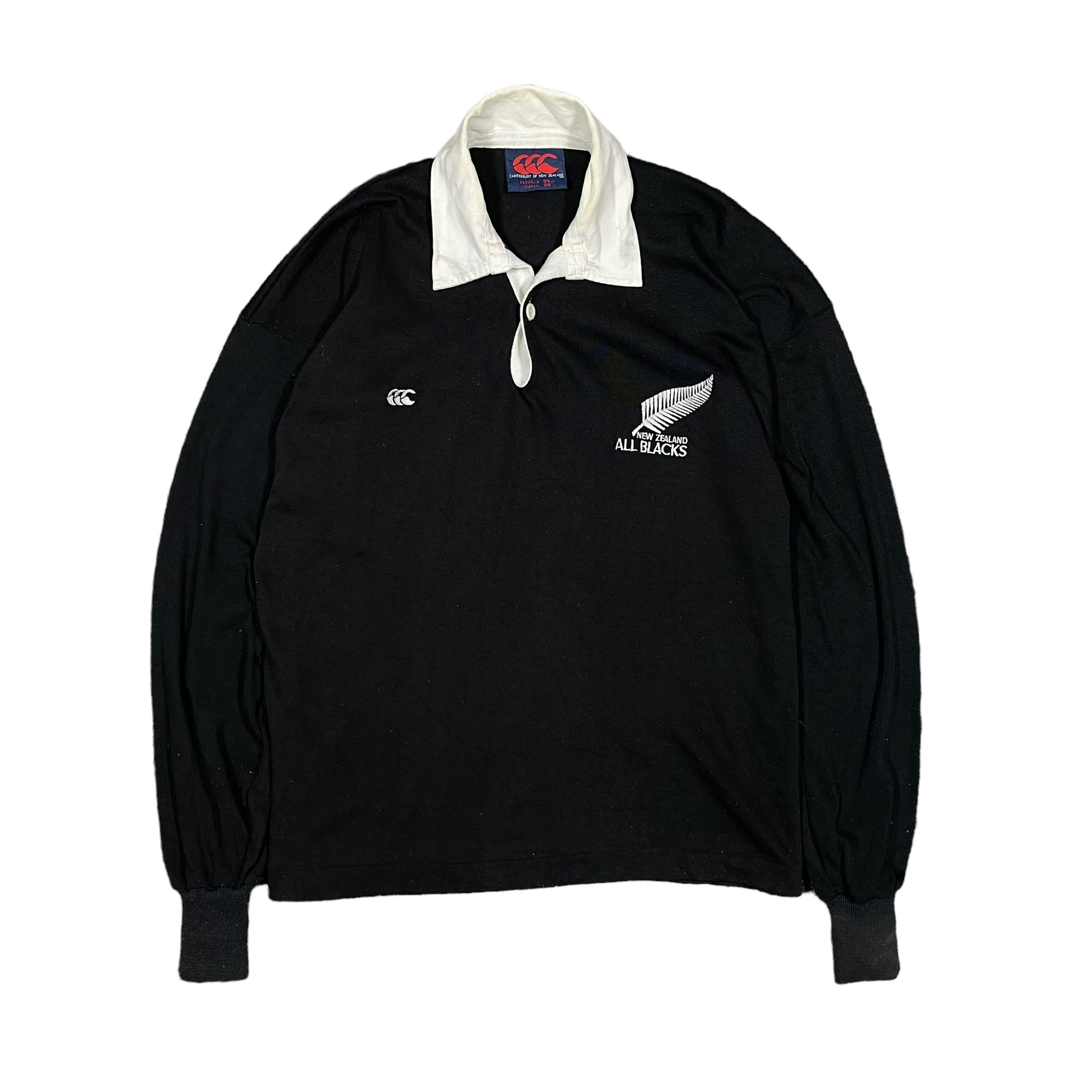 All Blacks × Canterbury of New Zealand × New Zealand Outback Vintage 1994s All Black Rugby Canterbury Polo Jersey Size US M / EU 48-50 / 2 - 2 Thumbnail