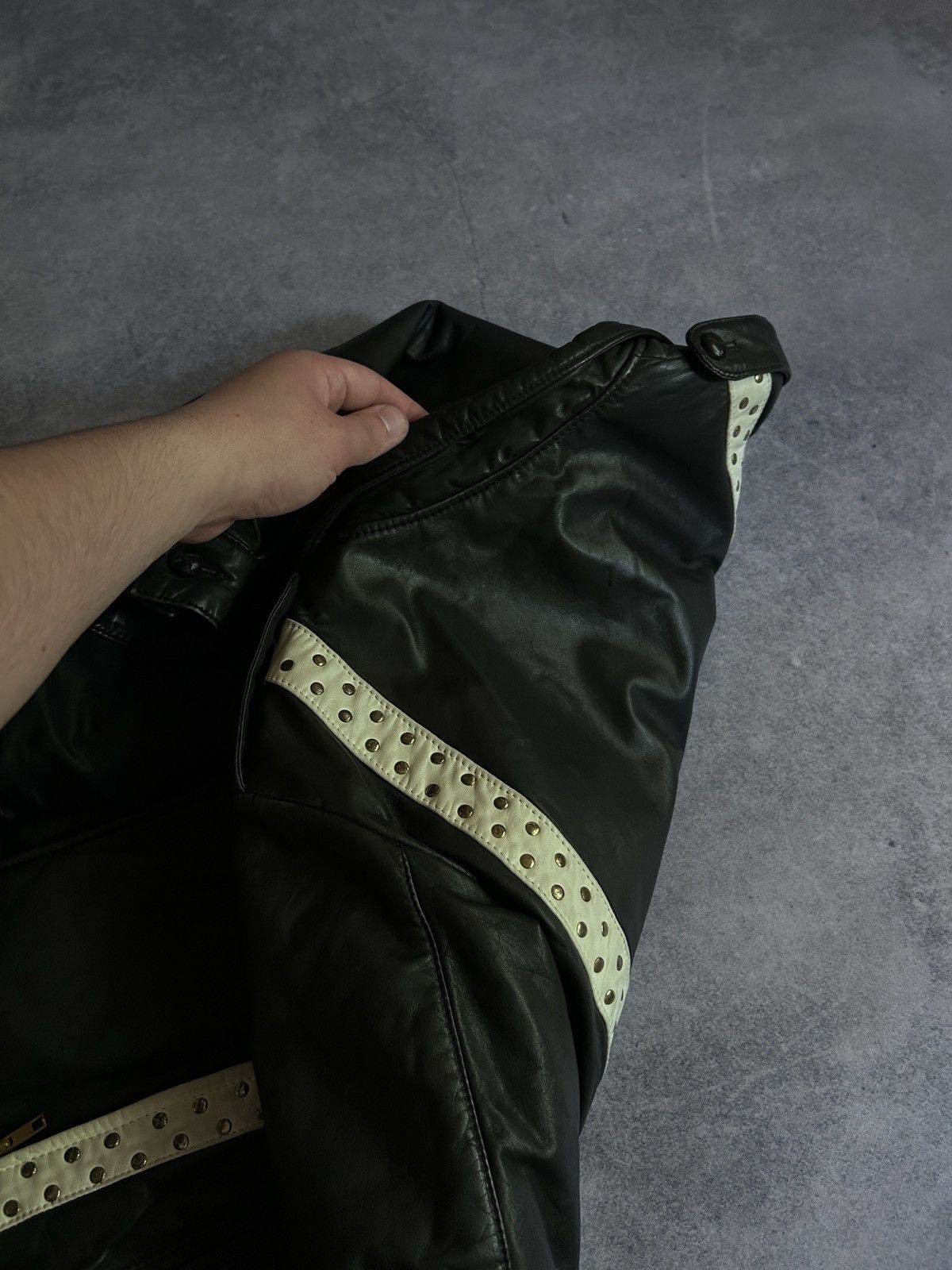 Genuine Leather Vintage Genuine Leather Brazil y2k bicker jacket Size US S / EU 44-46 / 1 - 7 Thumbnail
