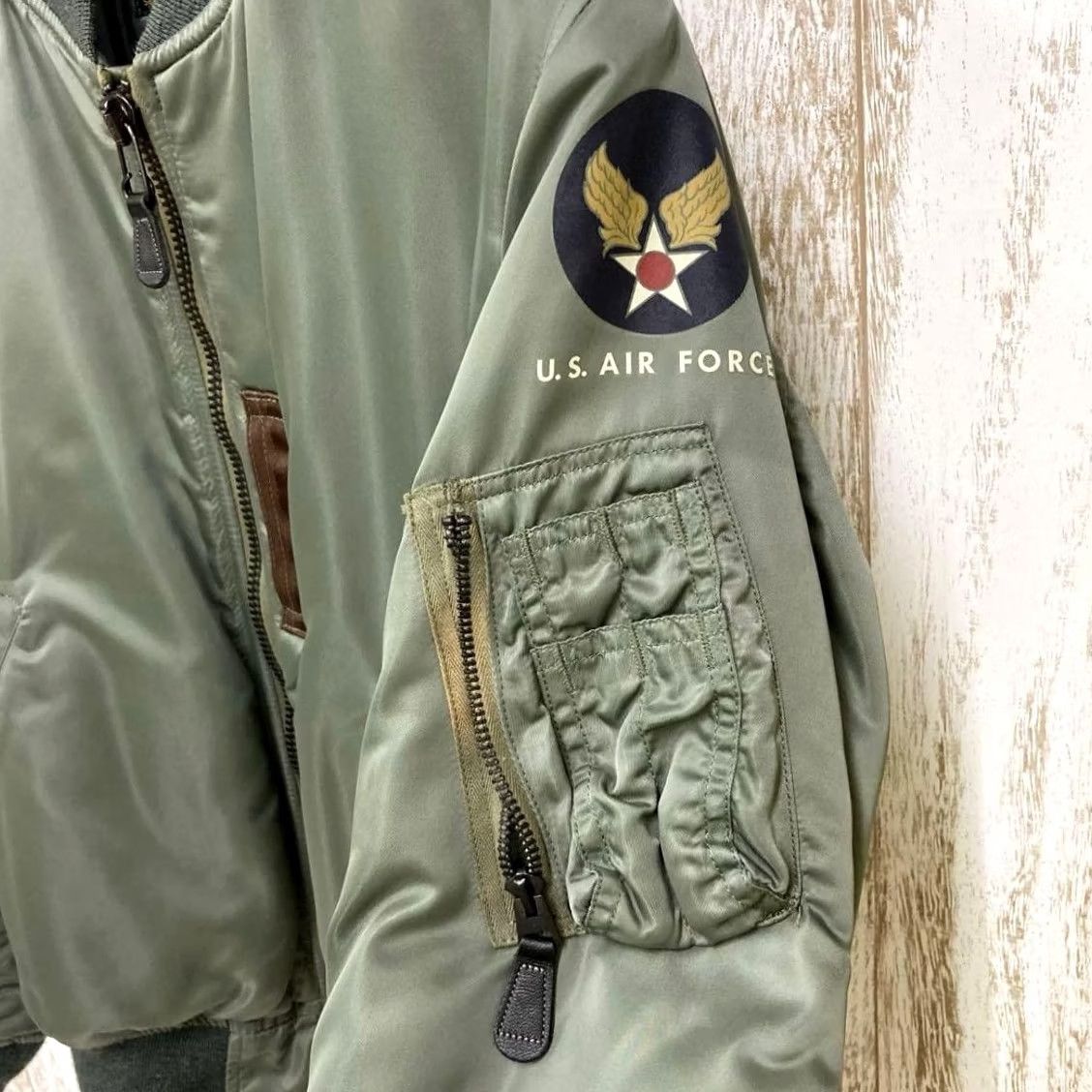 Vintage THE REAL McCOY'S Jacket M Military Green (assumed based on style) Big Size Flight Size US M / EU 48-50 / 2 - 3 Thumbnail