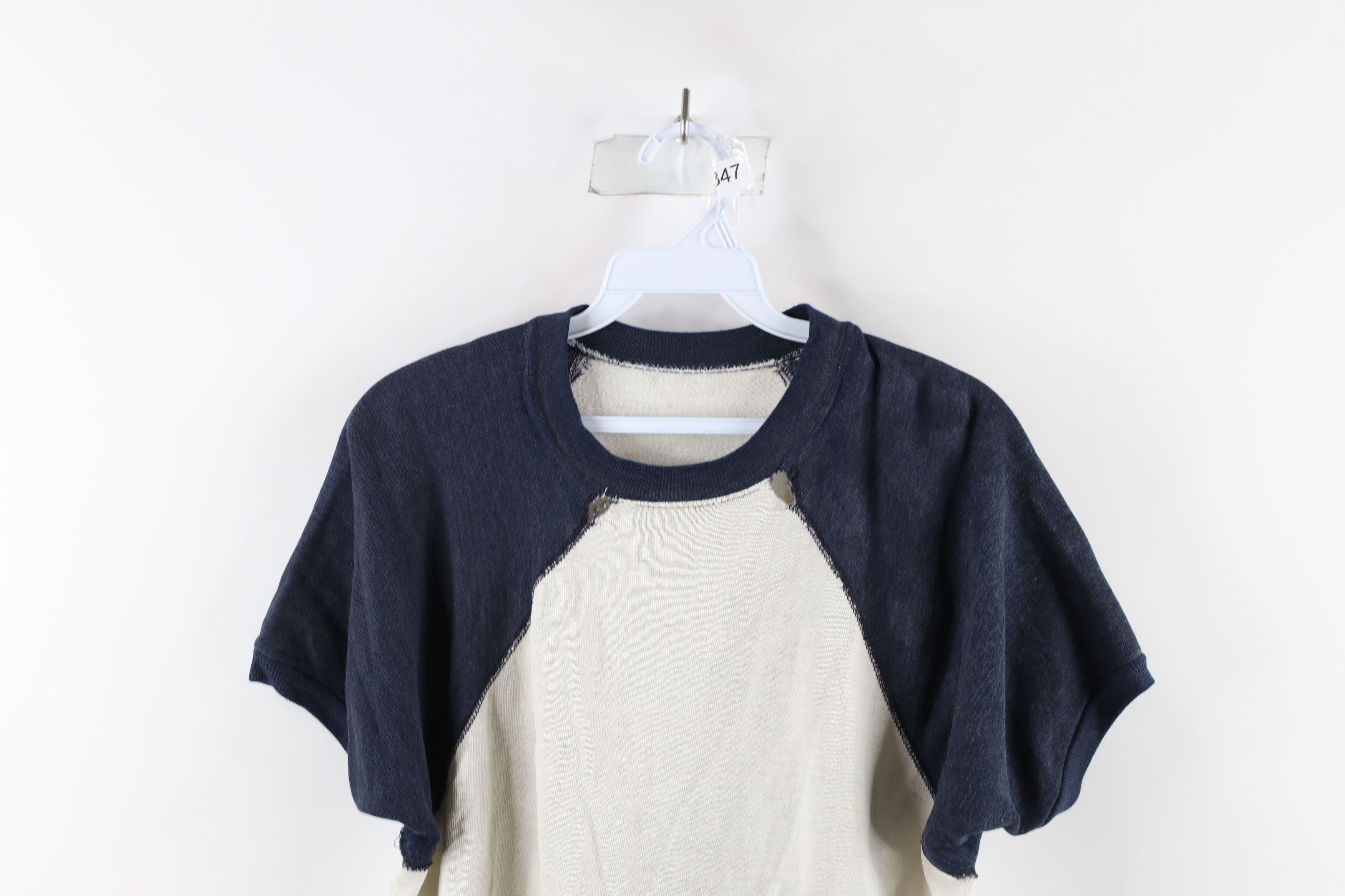 Vintage Vintage 60s 70s Streetwear Short Sleeve Sweatshirt USA Size US M / EU 48-50 / 2 - 2 Thumbnail