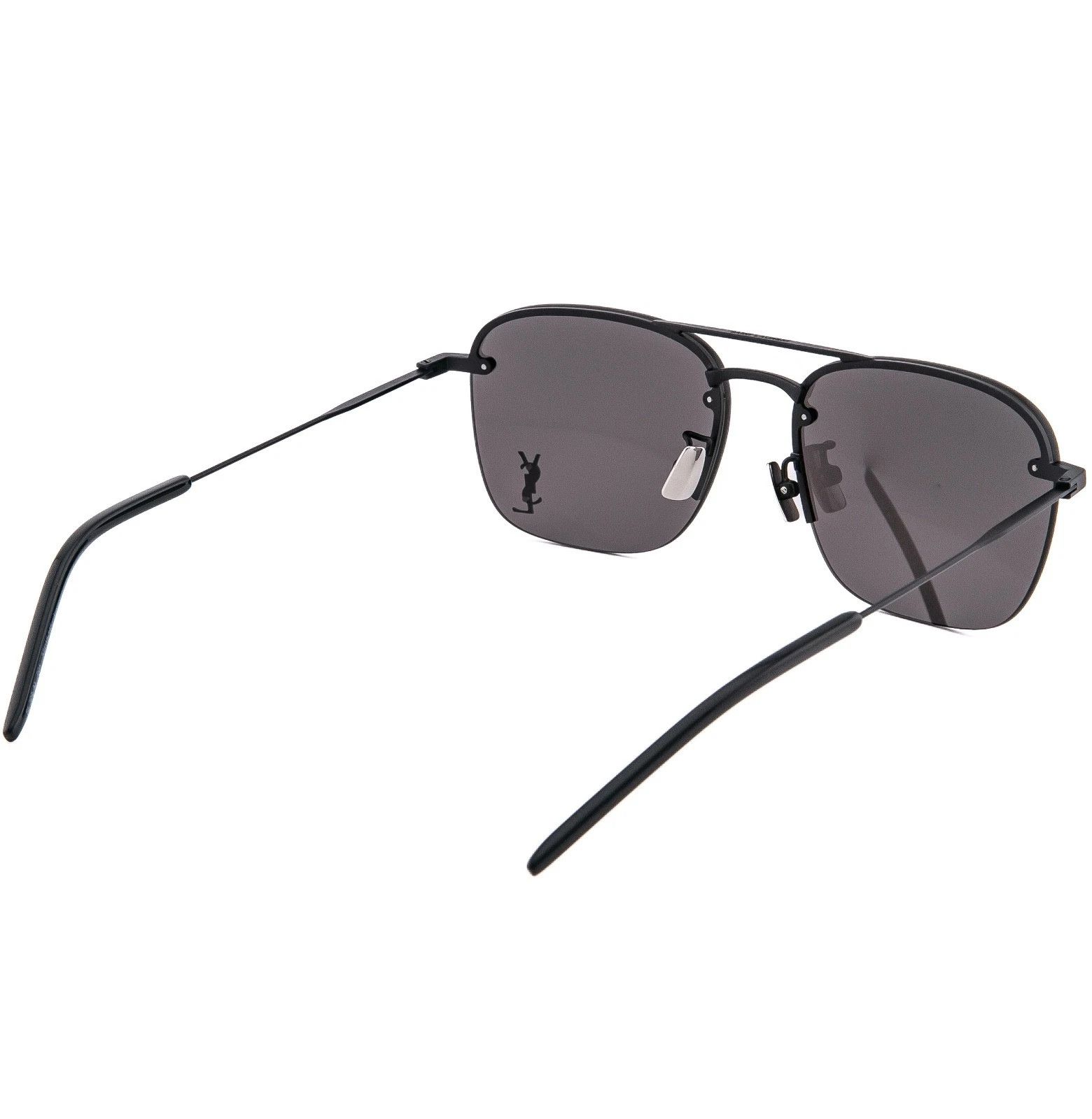 Saint Laurent Paris SAINT LAURENT 309 SL309M 001 YSL Logo Rectangular Sunglasses Size ONE SIZE - 4 Thumbnail