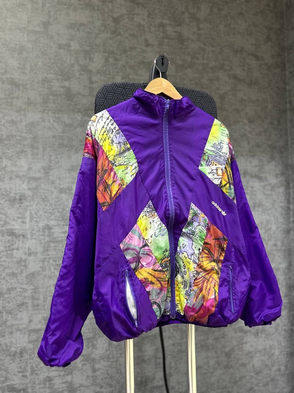 Adidas × Vintage Vintage Adidas Nylon Violet W.Germany Jacket Size US M / EU 48-50 / 2 - 7 Thumbnail