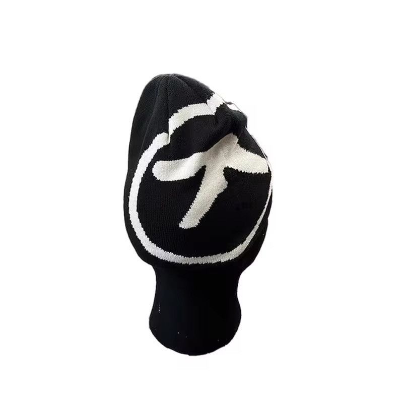 Japanese Brand Aphex Twin Kpop Beanie Hat Embroider Knit Warm Cap Size ONE SIZE - 2 Thumbnail