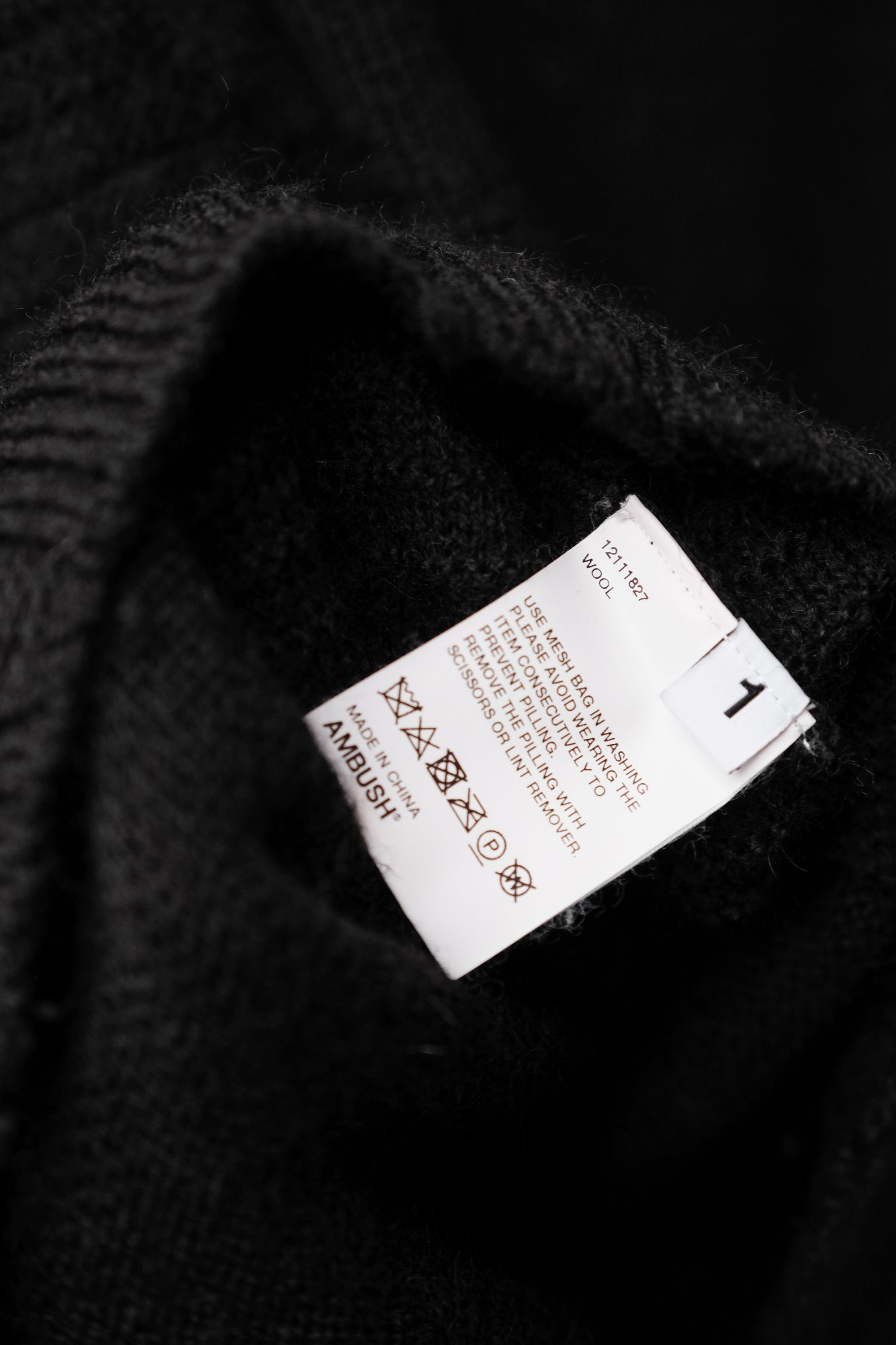 Ambush Design AMBUSH Distressed Hi-Neck Wool Sweater Size US S / EU 44-46 / 1 - 8 Thumbnail