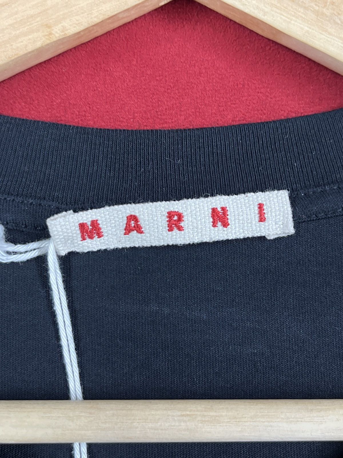 Marni Marni Painted Logo Tee Black Size US L / EU 52-54 / 3 - 3 Thumbnail