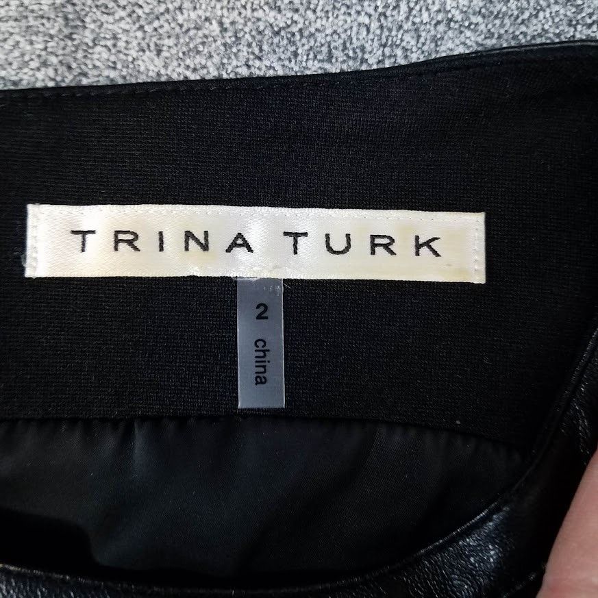 Trina Turk Trina Turk Katherine Midi Knit Sheath Dress sz 2 black Size XS / US 0-2 / IT 36-38 - 4 Thumbnail