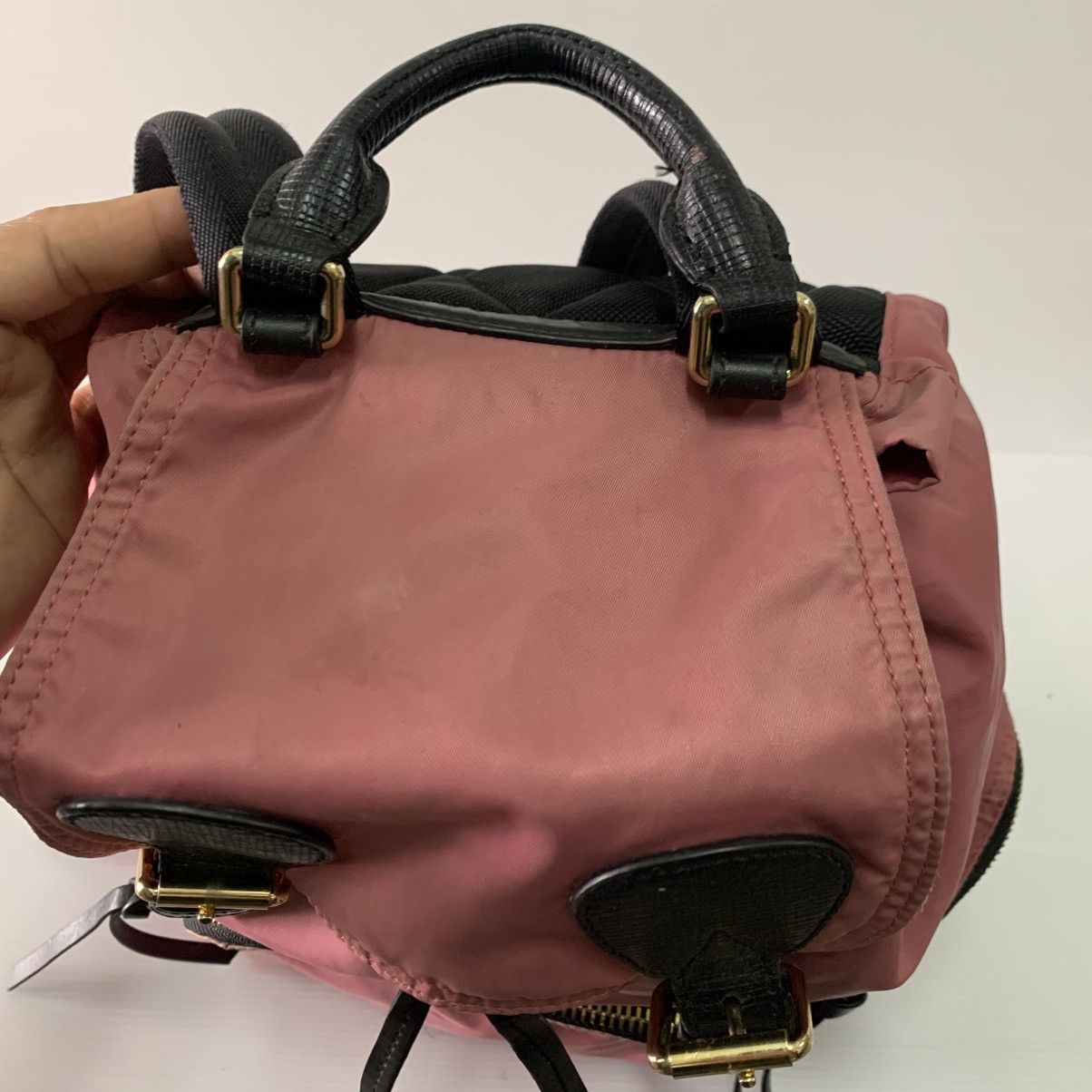 Burberry Burberry Canvas Nylon Pink Backpack Size ONE SIZE - 6 Thumbnail