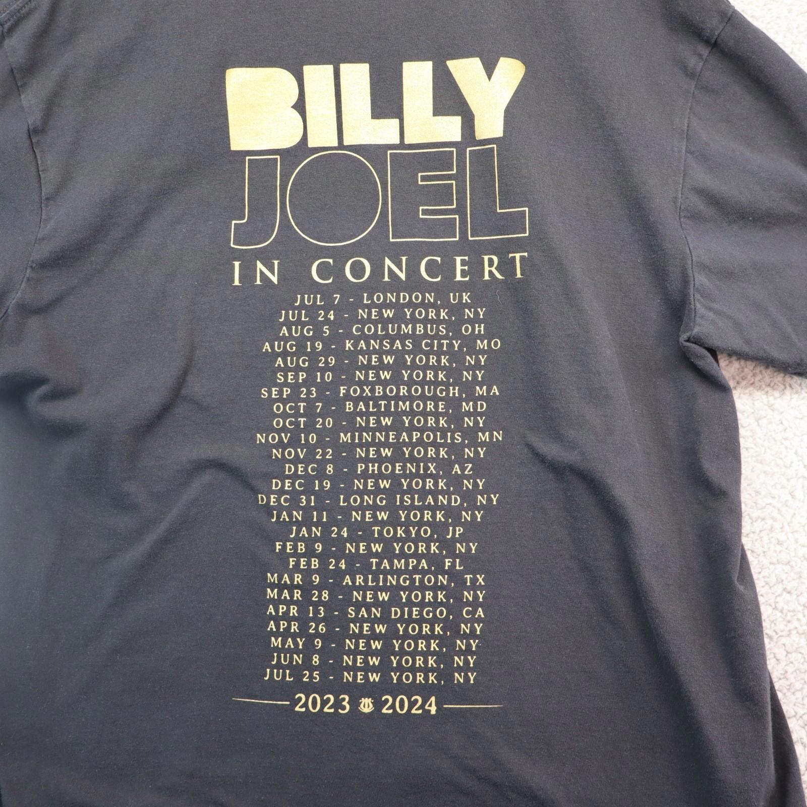 Gildan Billy Joel Concert T-Shirt Size Large Two Sided '23 '24 Size ONE SIZE - 7 Thumbnail
