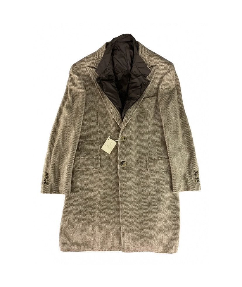 Brunello Cucinelli Brunello Cucinelli 🇮🇹 brown cashmere vested trench 50 NWT Size US M / EU 48-50 / 2 - 1 Thumbnail