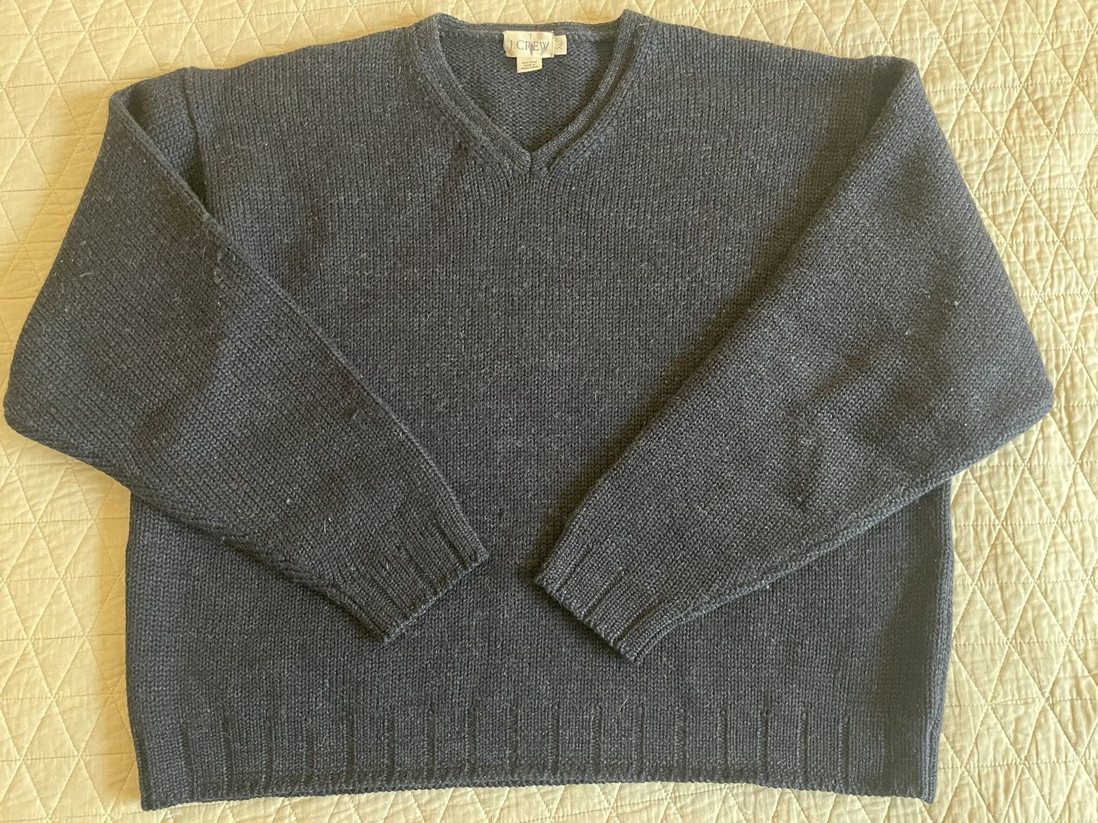 J.Crew × Vintage Wool V-Neck Sweater Size XL / US 12-14 / IT 48-50 - 1 Thumbnail