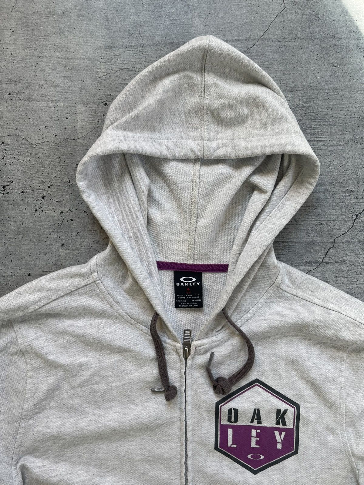 Oakley × Vintage Vintage Oakley Zip Up Hoodie Size US S / EU 44-46 / 1 - 2 Thumbnail