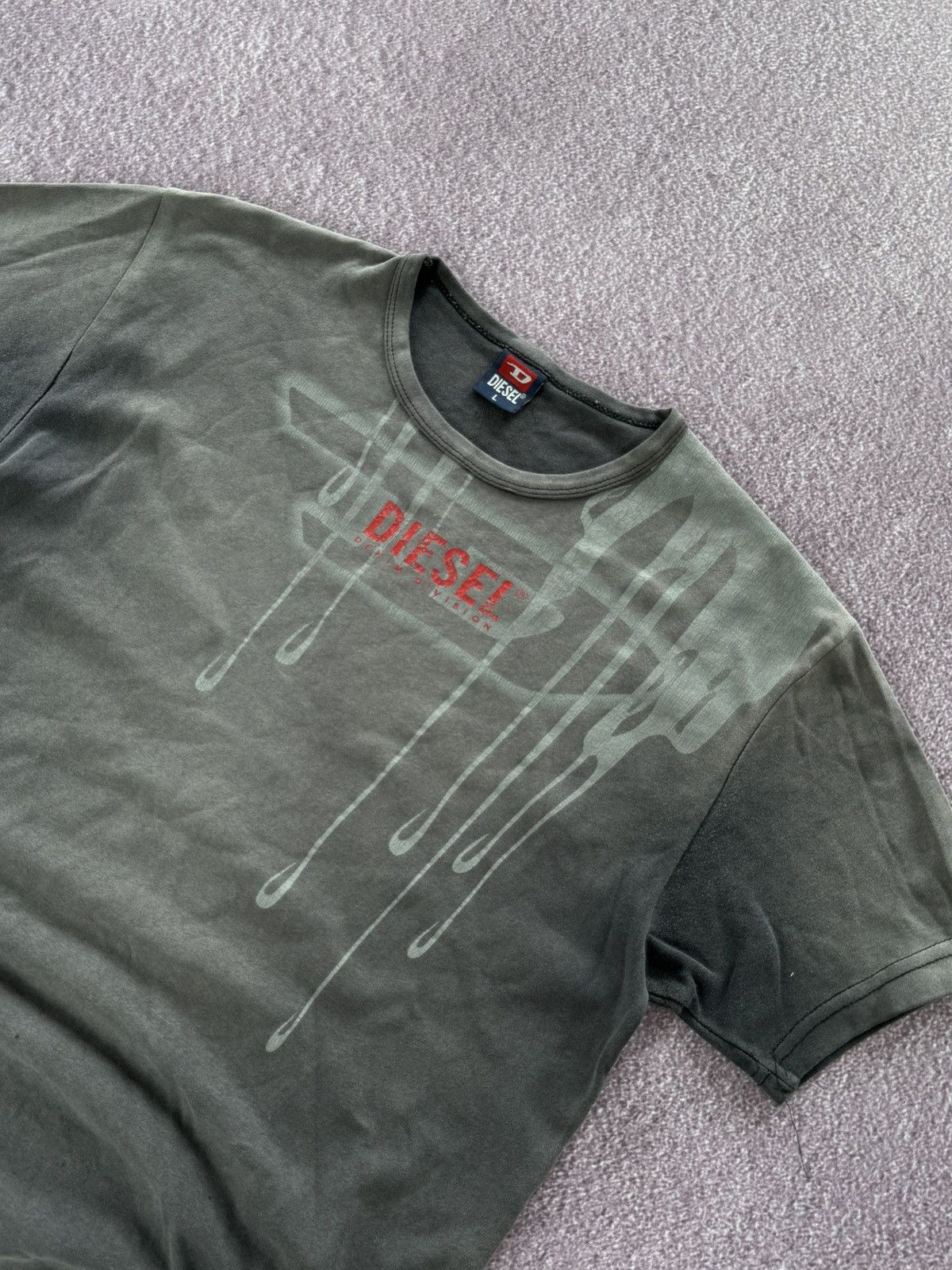 Diesel Vintage Diesel T-shirts Hype Big Logo Y2K Grunge 00s Size US L / EU 52-54 / 3 - 8 Thumbnail