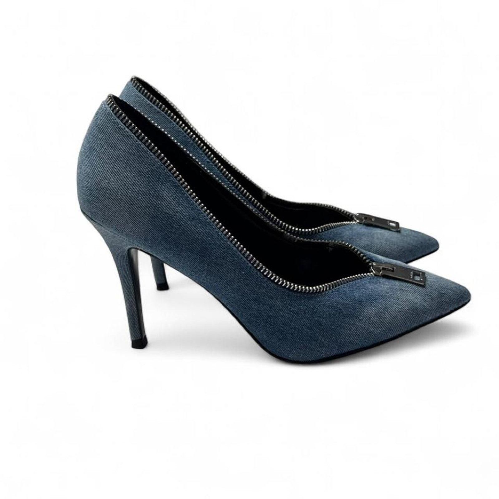 Diesel Diesel D Elisah Zip Blue Indigo Pumps Vintage size 8 3” heel Size US 8 / IT 38 - 1 Thumbnail
