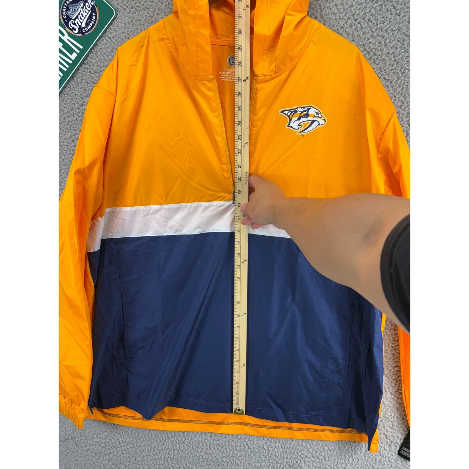 NHL NHL Nashville Predators 1/2 Zip Windbreaker Pullover Men XXL Size US XXL / EU 58 / 5 - 2 Thumbnail